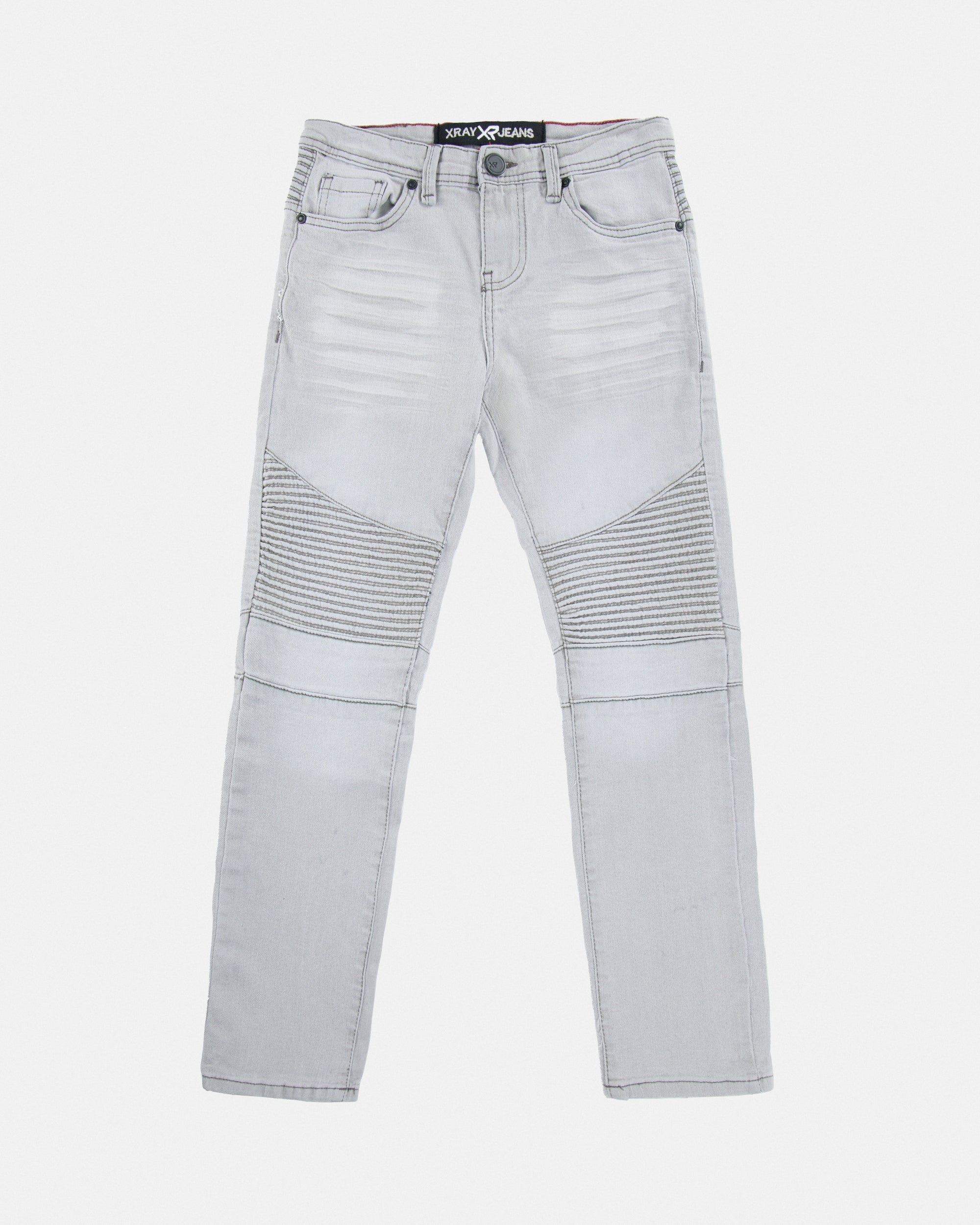 X RAY Boy's Stretch Moto Biker Jeans Denim Pants