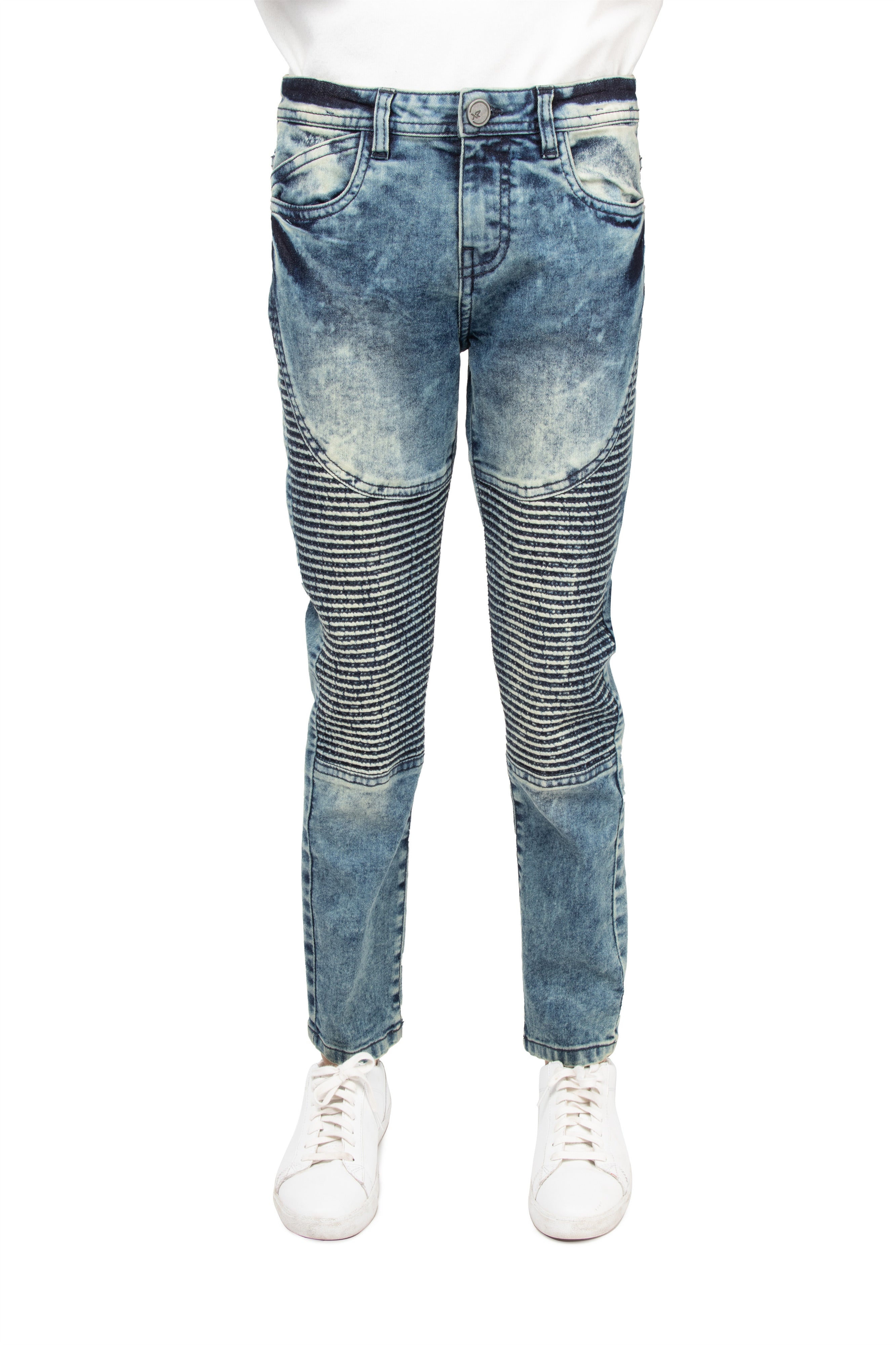 X RAY Slim Fit Biker Pants for Boys Big Boys Teen – Distressed Skinny Moto  Jeans, Dark Stone Size 14