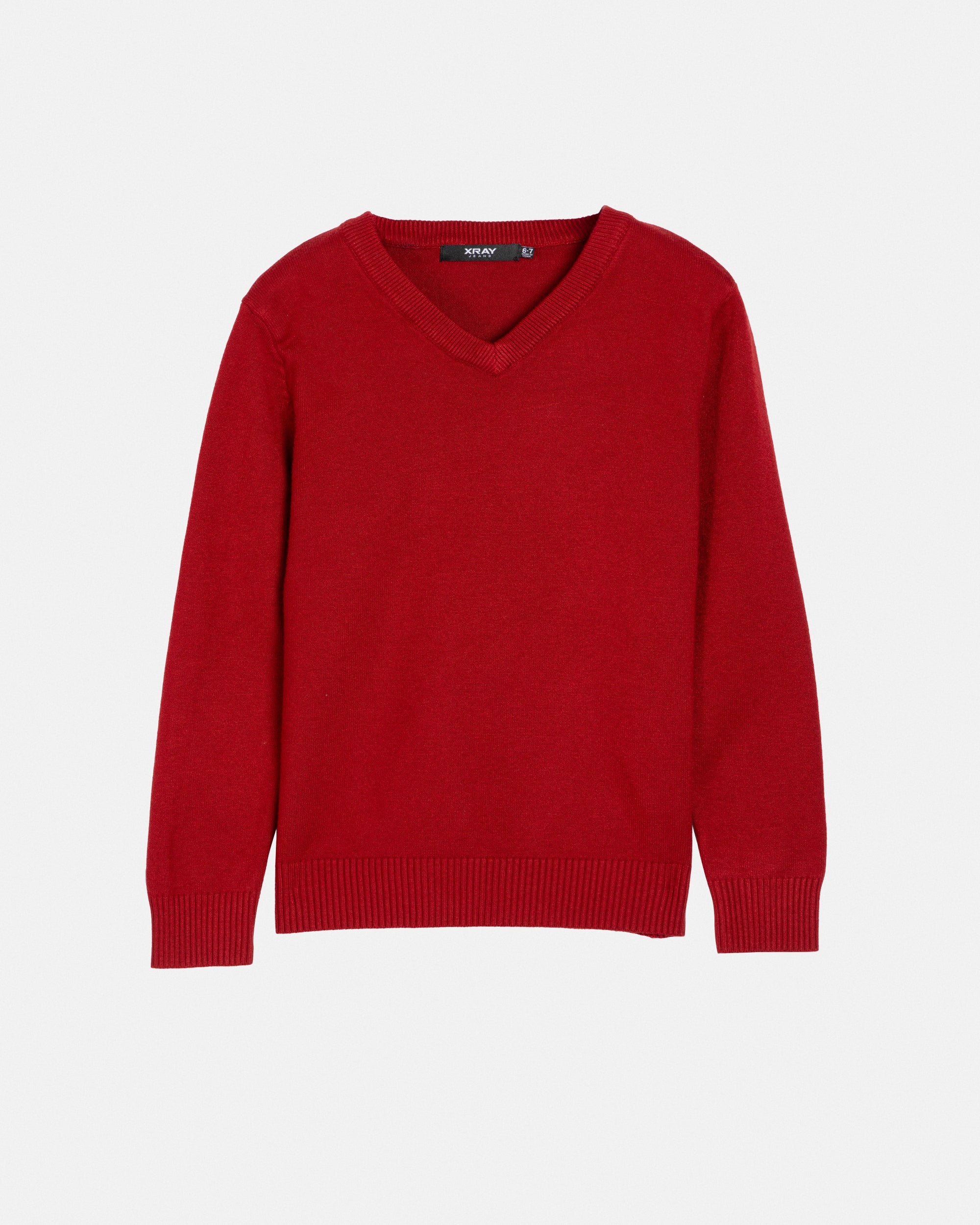 #BXW-30071 Boy's Classic V-Neck Perfect Sweater