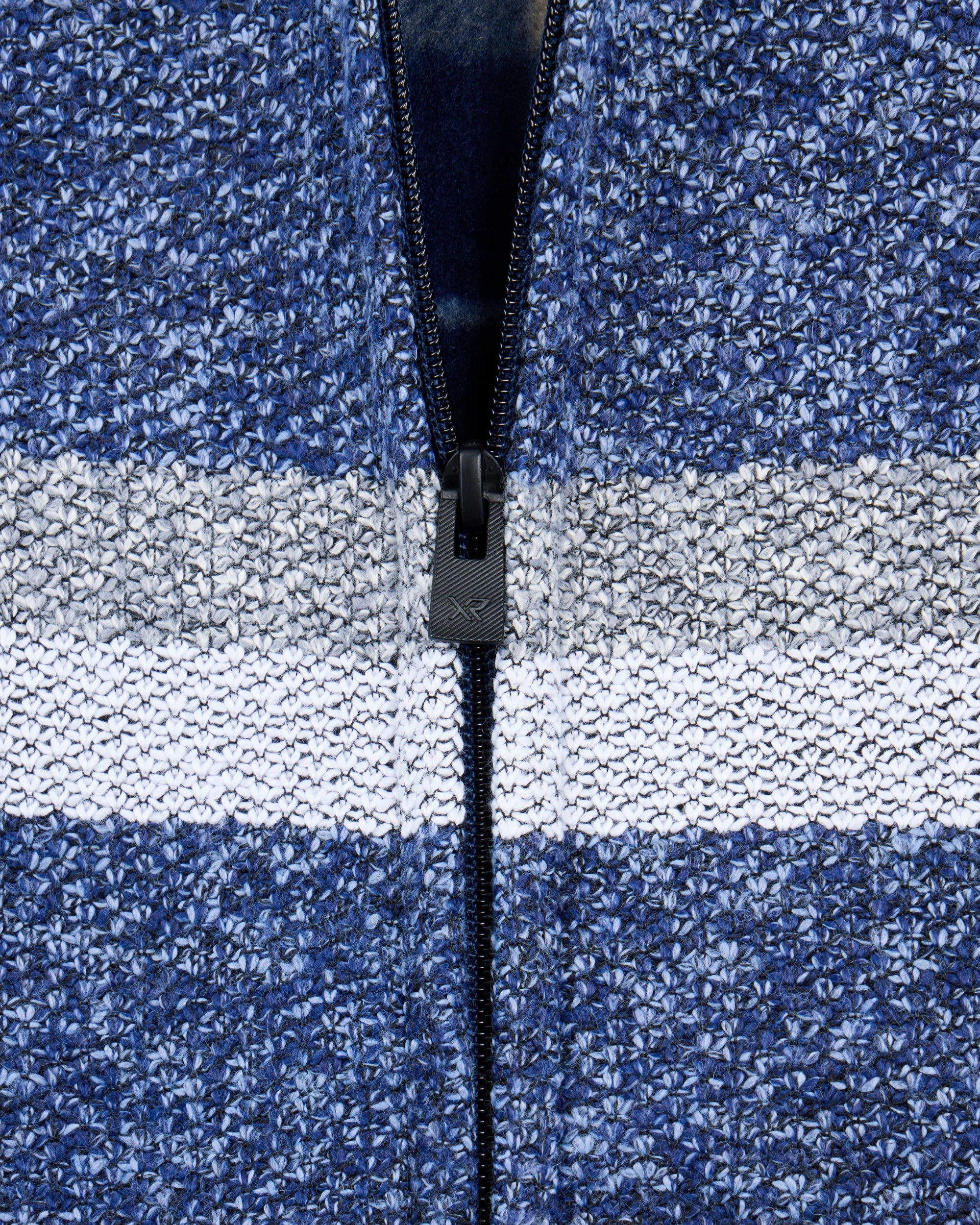 X RAY Boy's Full Zip Hooded Sweater With Stripes And Sherpa Lining-thumbmail-10