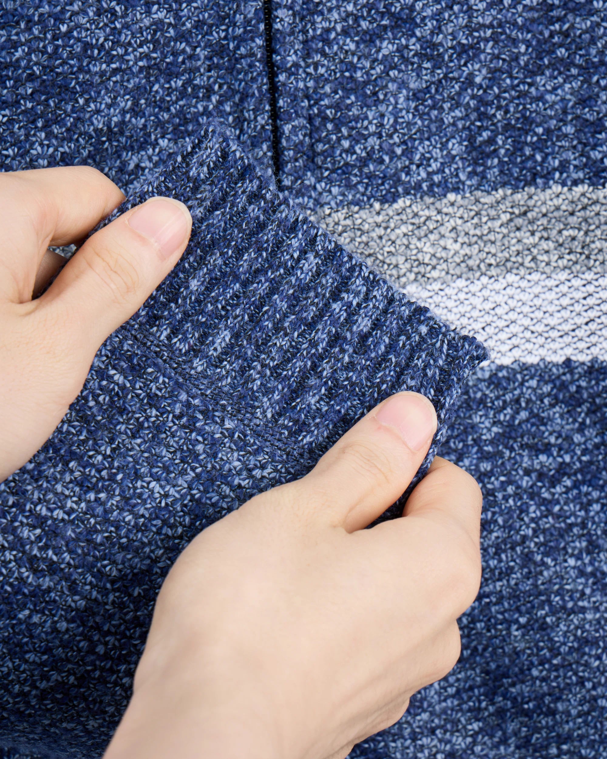 X RAY Boy's Full Zip Hooded Sweater With Stripes And Sherpa Lining-thumbmail-11