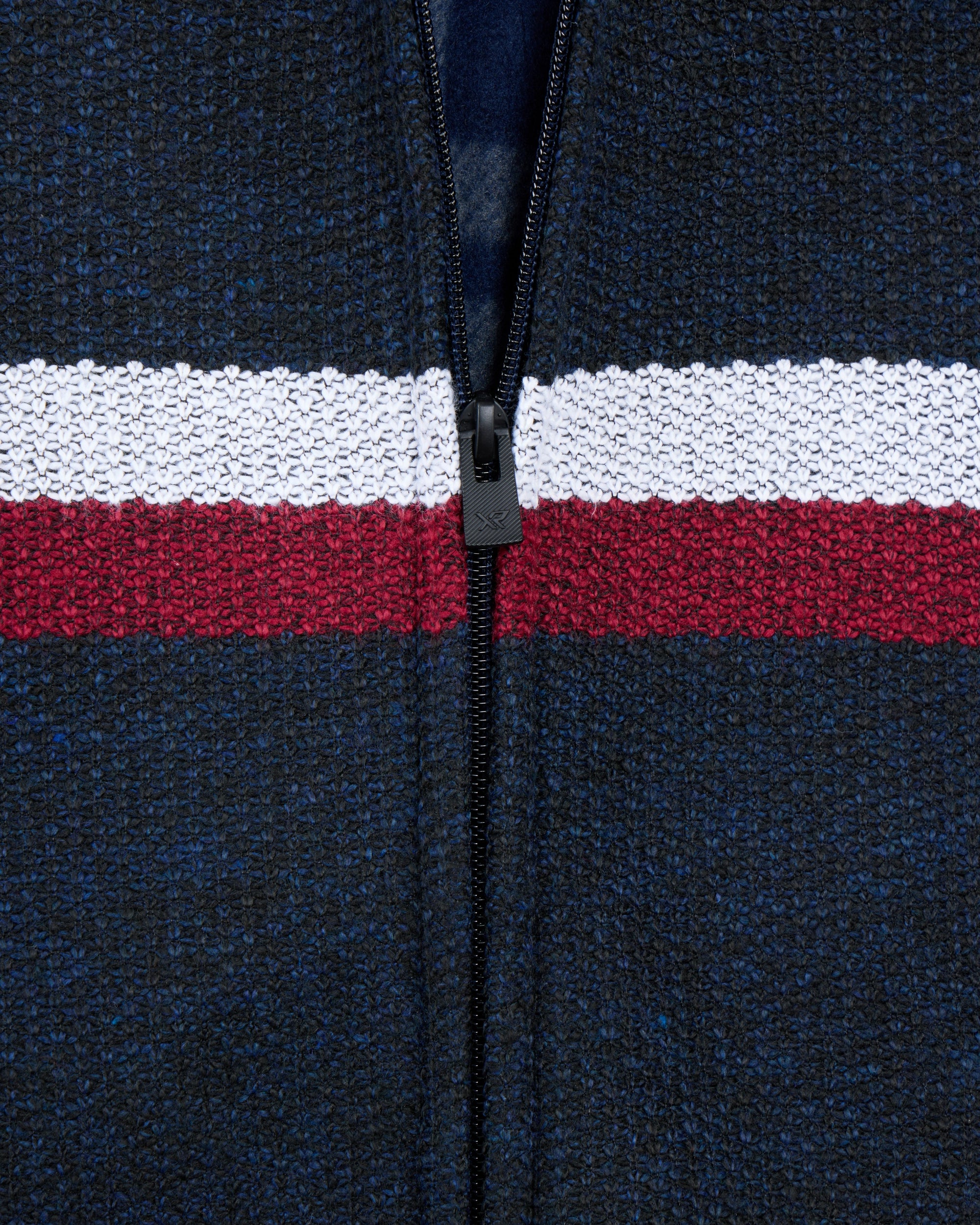 X RAY Boy's Full Zip Hooded Sweater With Stripes And Sherpa Lining-thumbmail-16