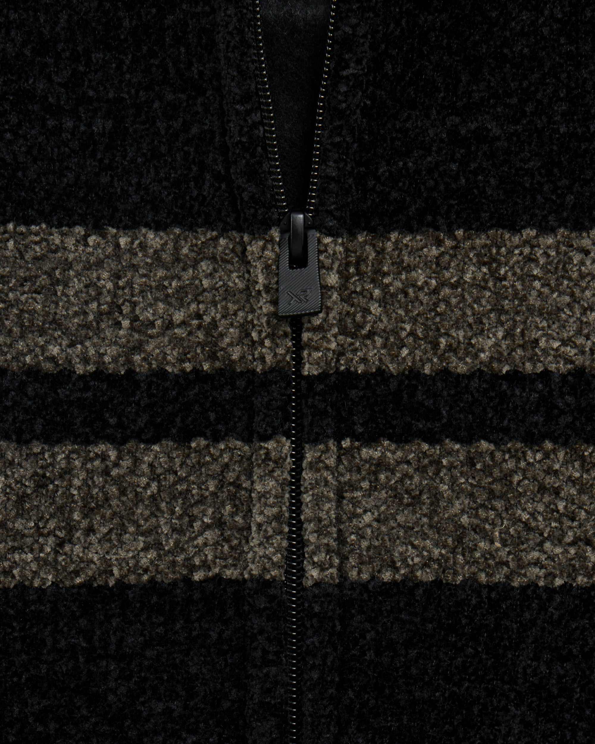Boy's Full Zip Hooded Sweater With Stripes And Faux Shearling Lining-thumbmail-18