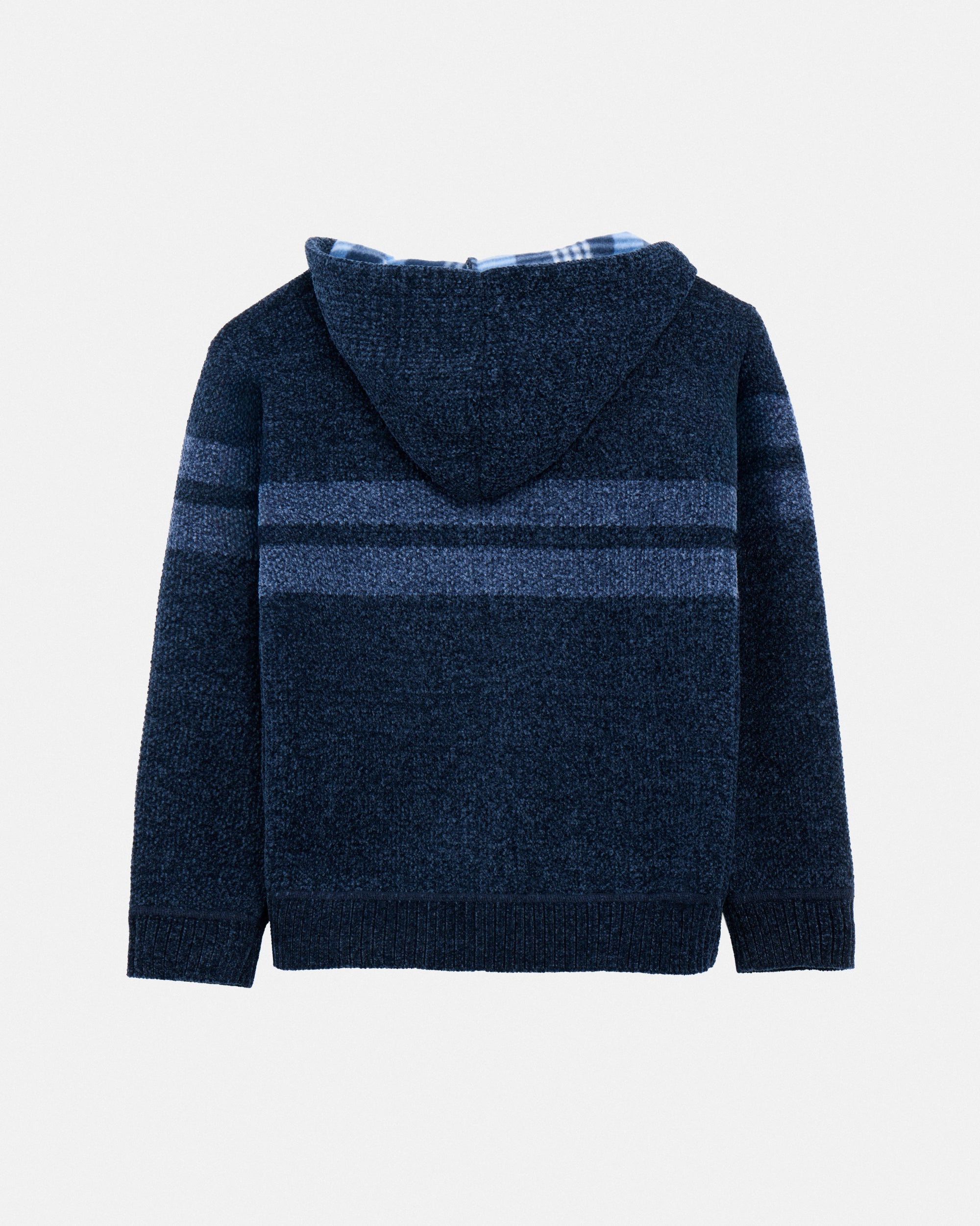 Boy's Hooded Flannel Lined Full Zip Sweater-thumbmail-14