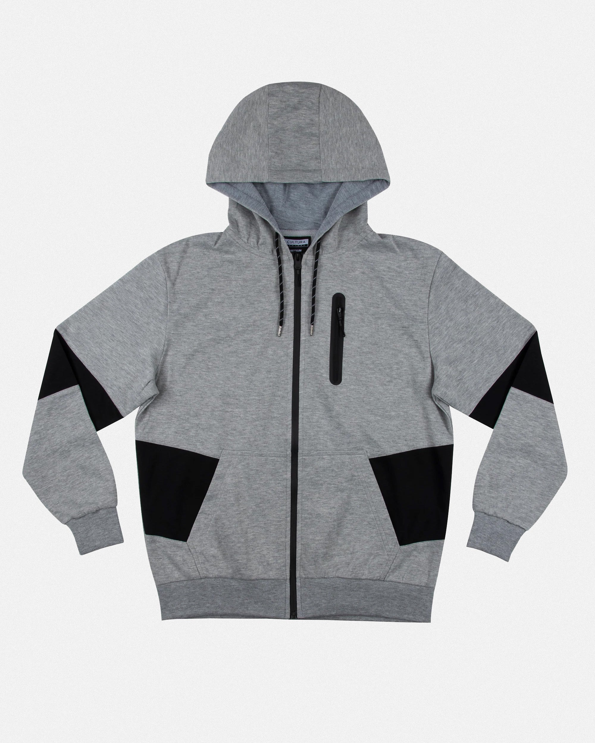 Cultura Men's Athletic Hoodie Zipper Full Zip Hooded Track Fleece Sport Jacket