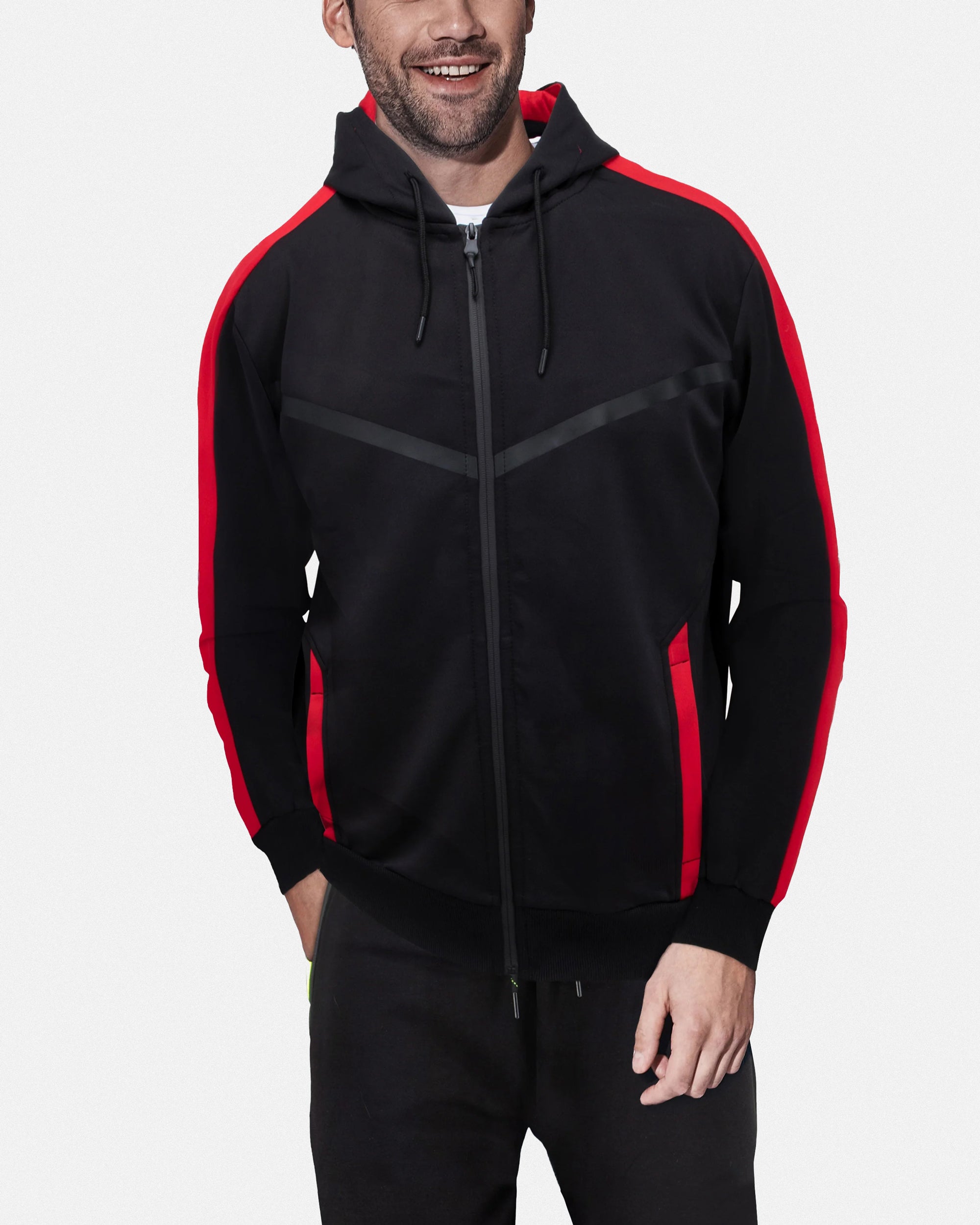 Cultura Men's Athletic Hoodie Zipper Full Zip Hooded Track Fleece Sport Jacket