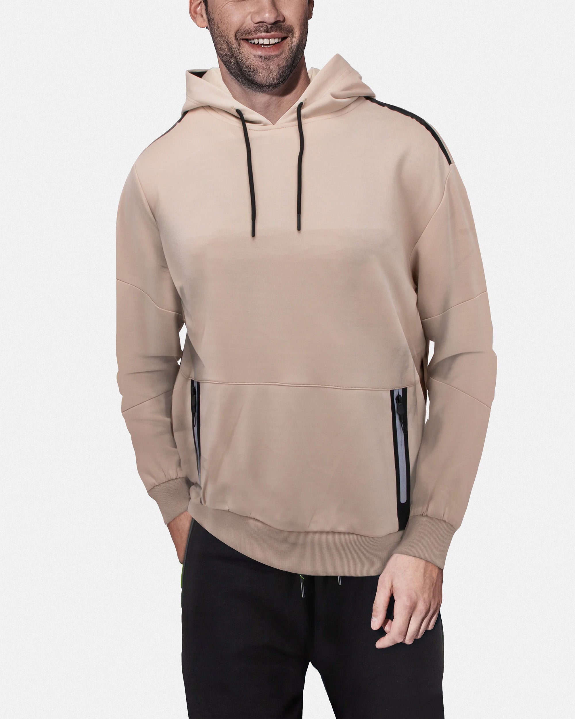Cultura Men's Pullover Hooded Track Jacket