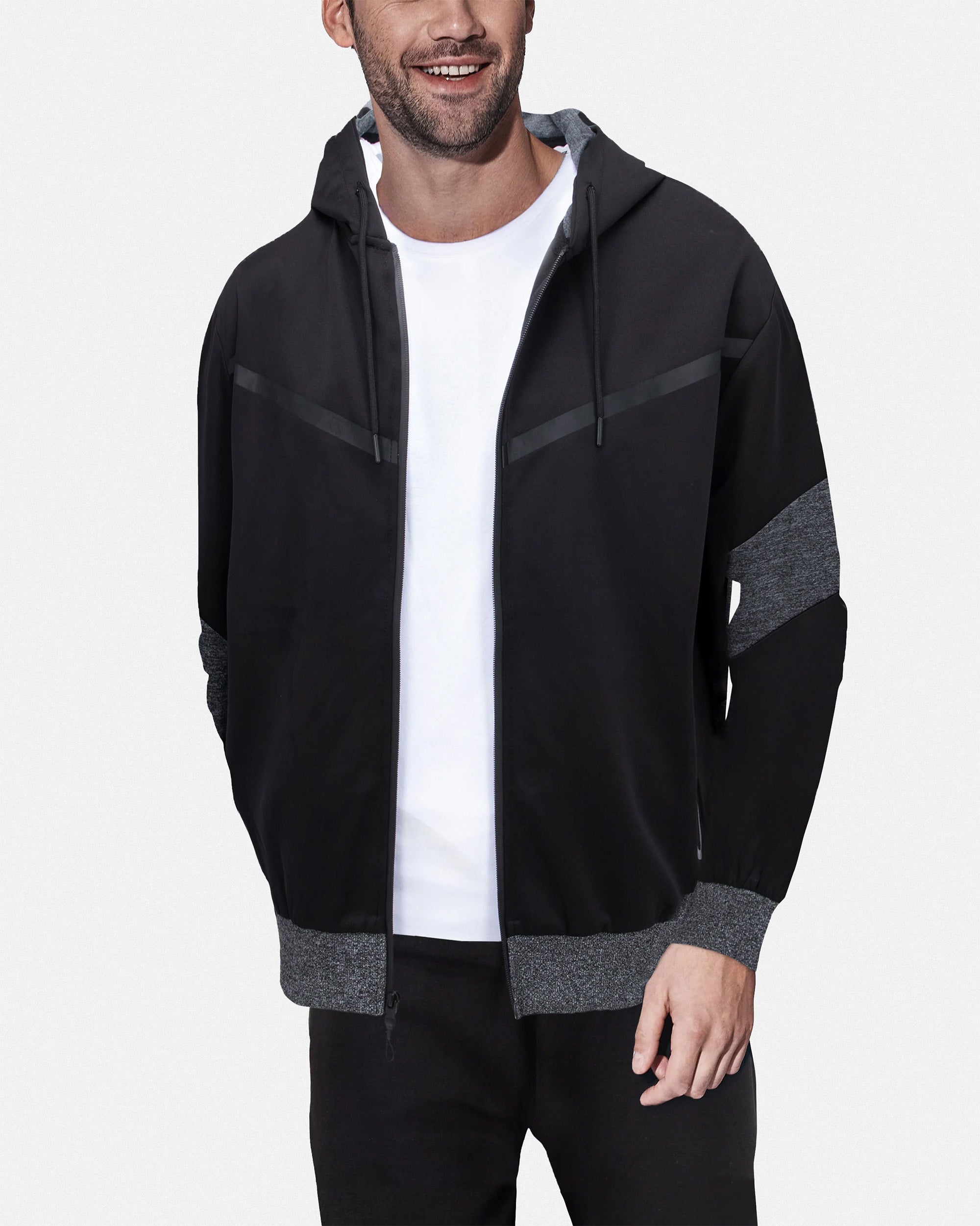 Cultura Men's Athletic Hoodie Zipper Full Zip Hooded Track Fleece Sport Jacket