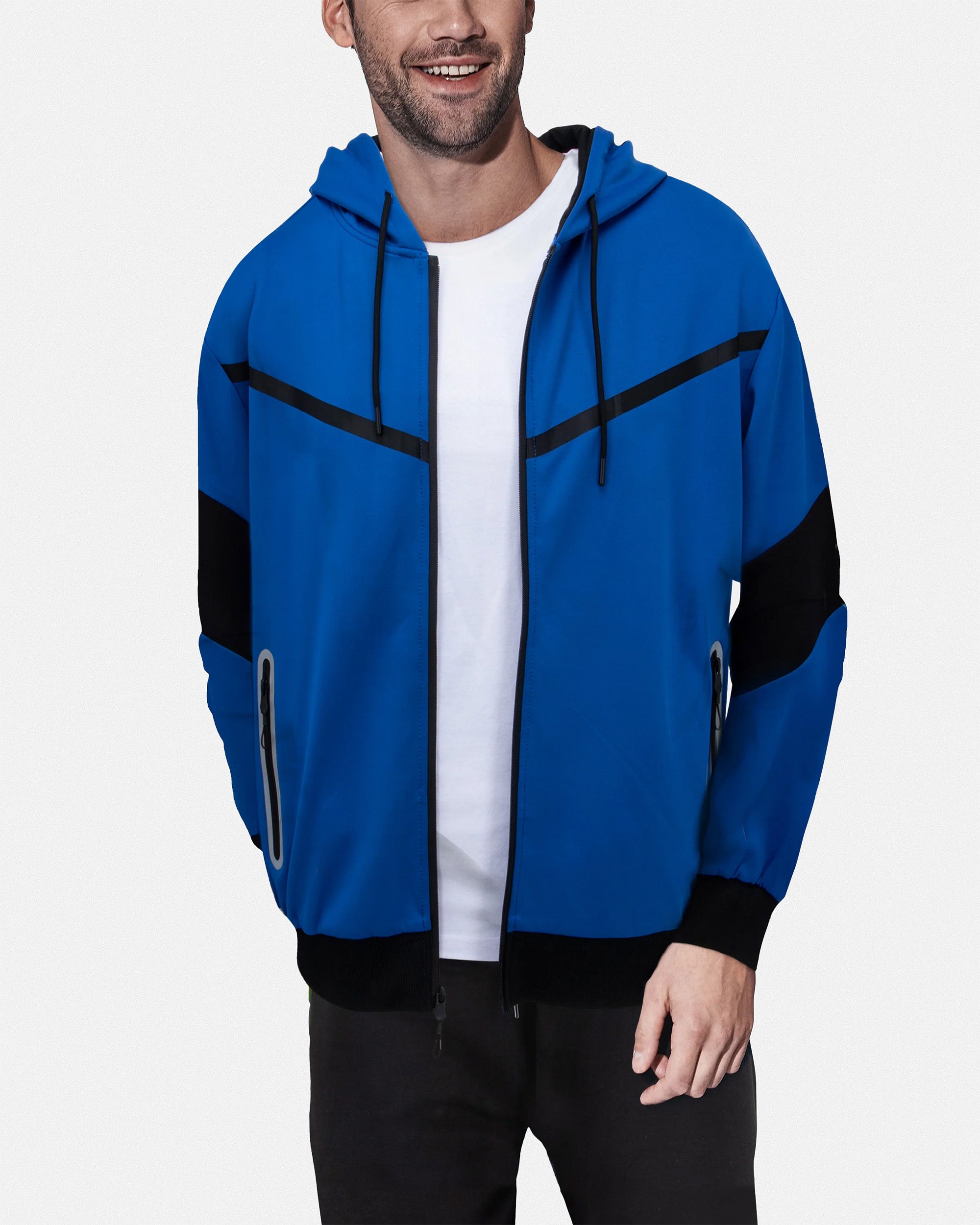 Cultura Men's Athletic Hoodie Zipper Full Zip Hooded Track Fleece Sport Jacket