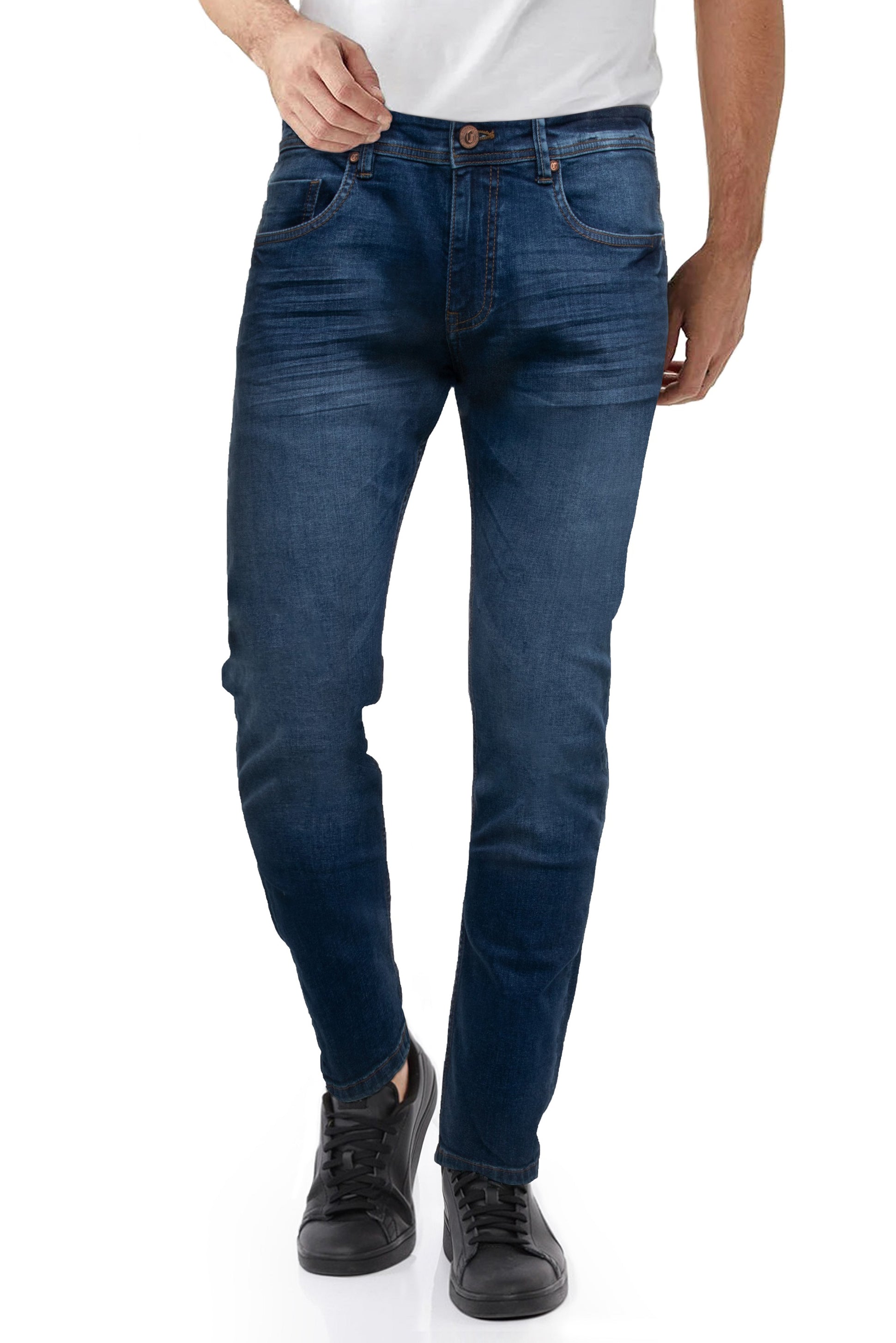 CULTURA AZURE Skinny Fit Stretch Jeans for Men