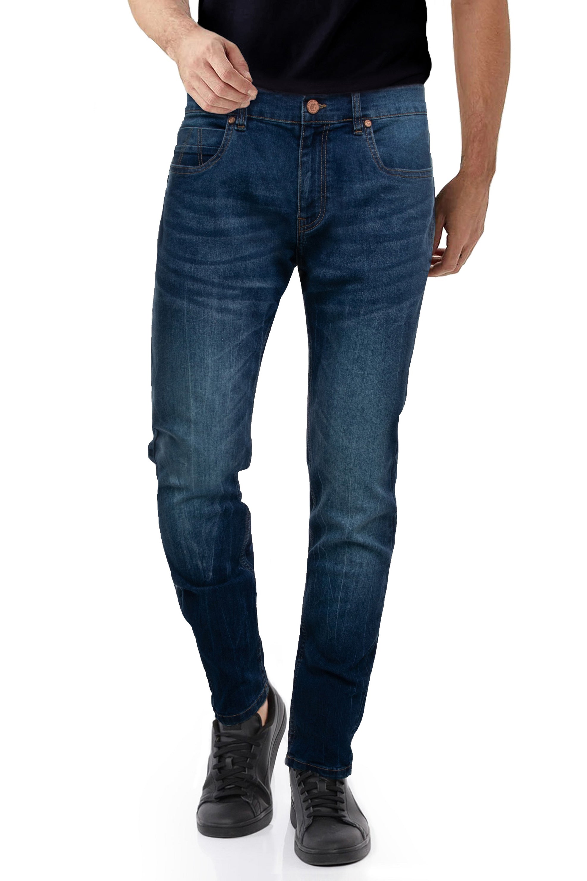 CULTURA AZURE Skinny Fit Stretch Jeans for Men