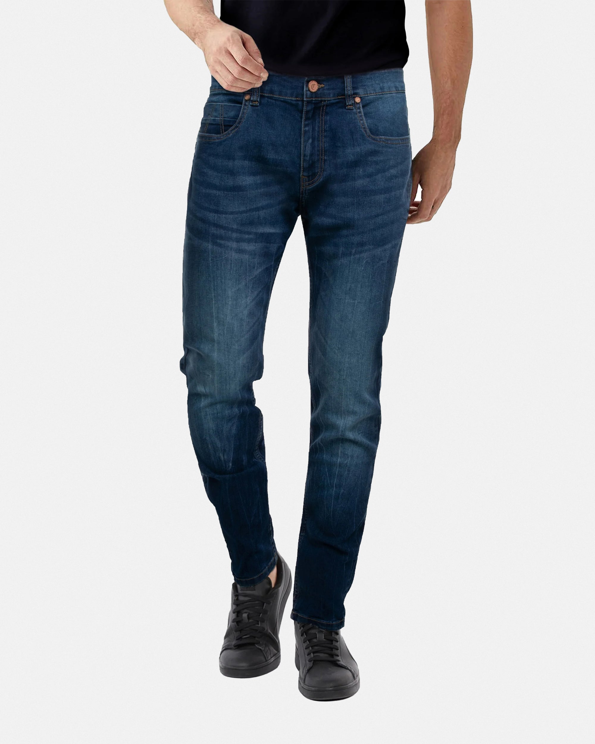 CULTURA AZURE Skinny Fit Stretch Jeans for Men