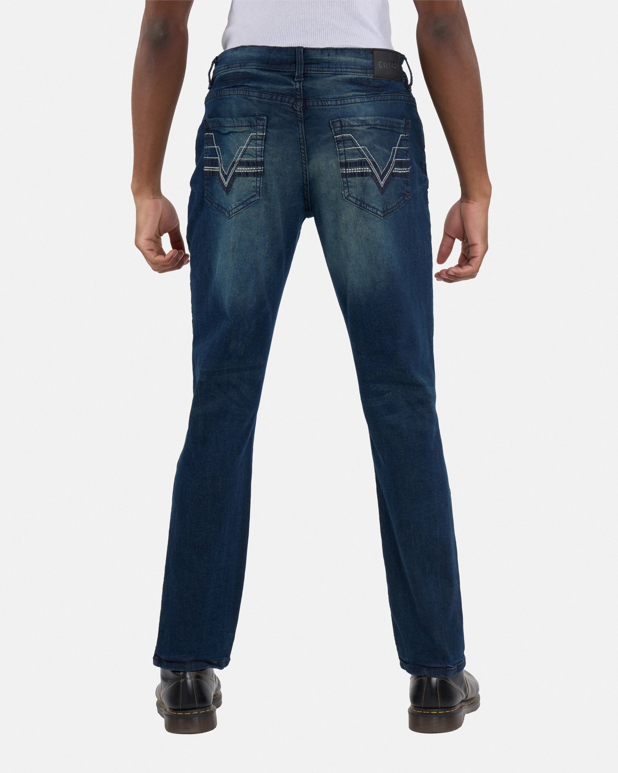 #CMP-94014 Saddle Stitch Modern Fit Western Jeans