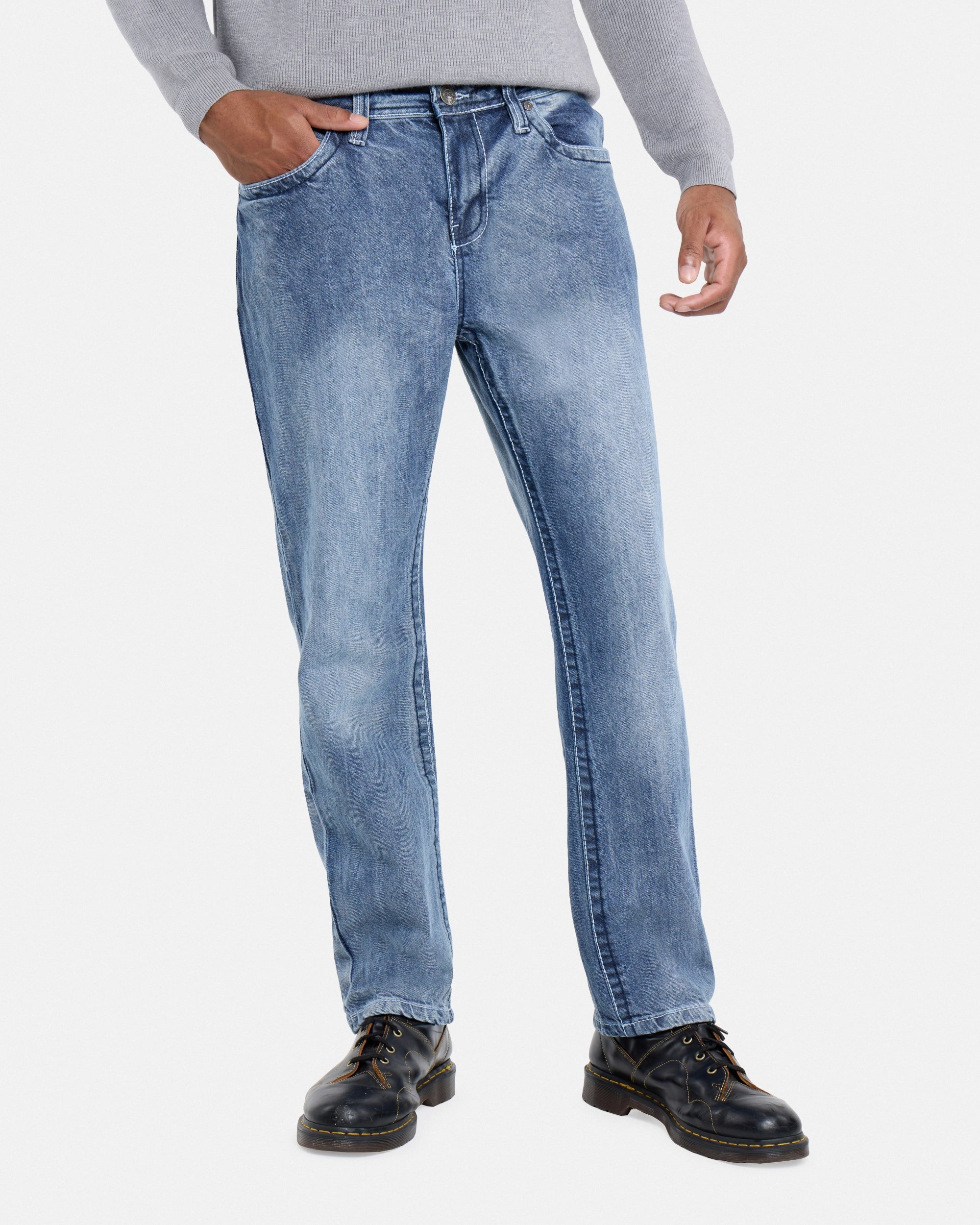 Men's Saddle Stitch Roman Fit Denim Jeans