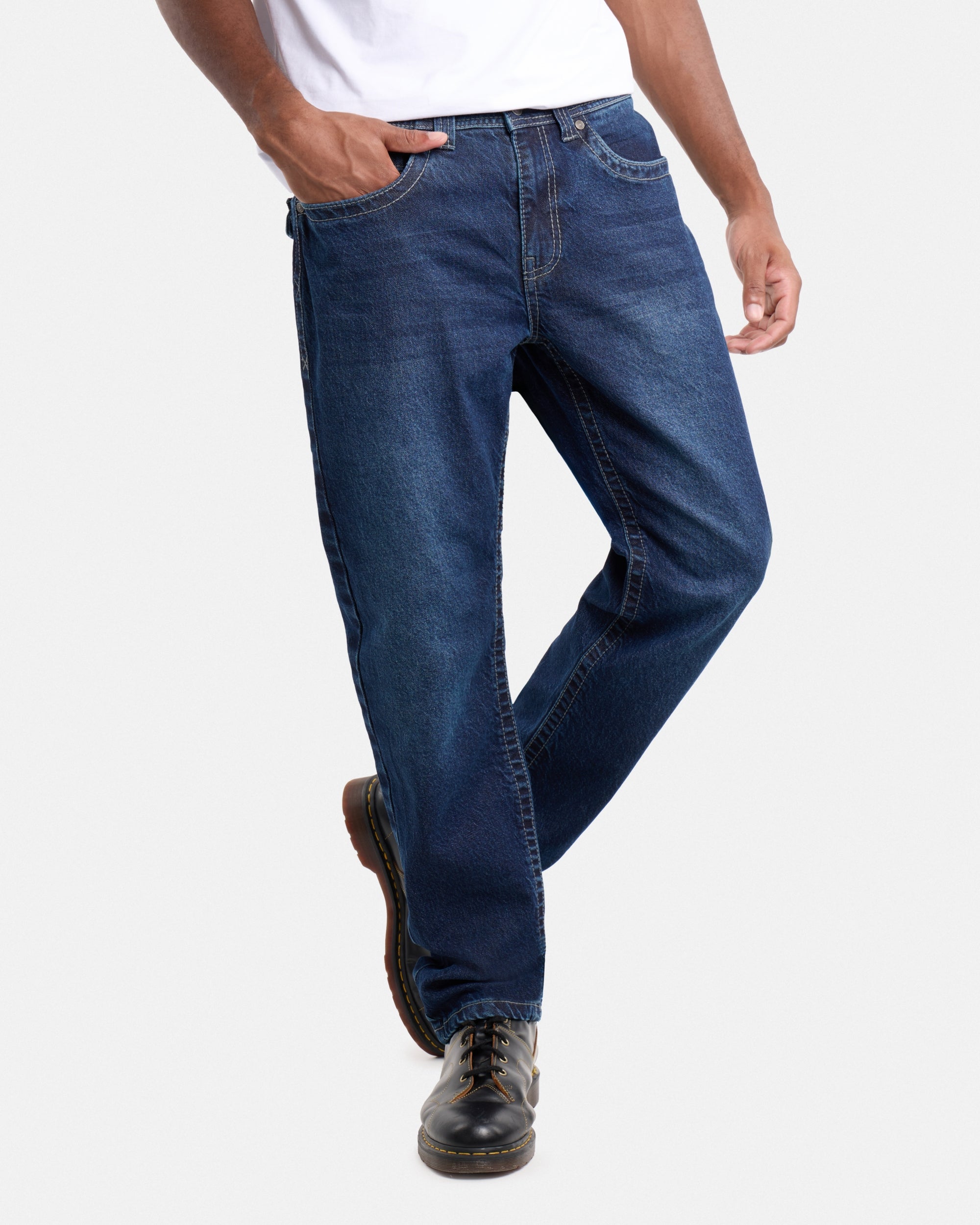 CMP-94333 Saddle Stitch Relaxed Slim Fit Western Jeans – X-RAY JEANS