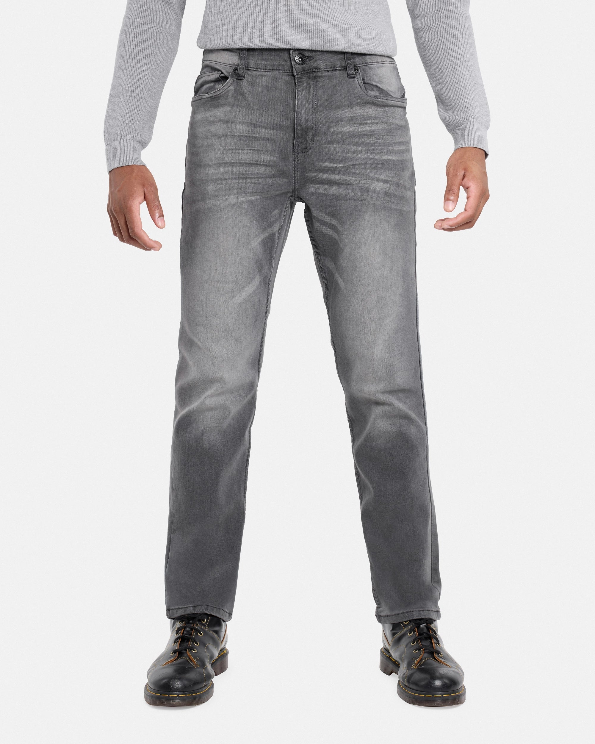 #CMP-94436 Pieced Pockets Slim Fit Jeans