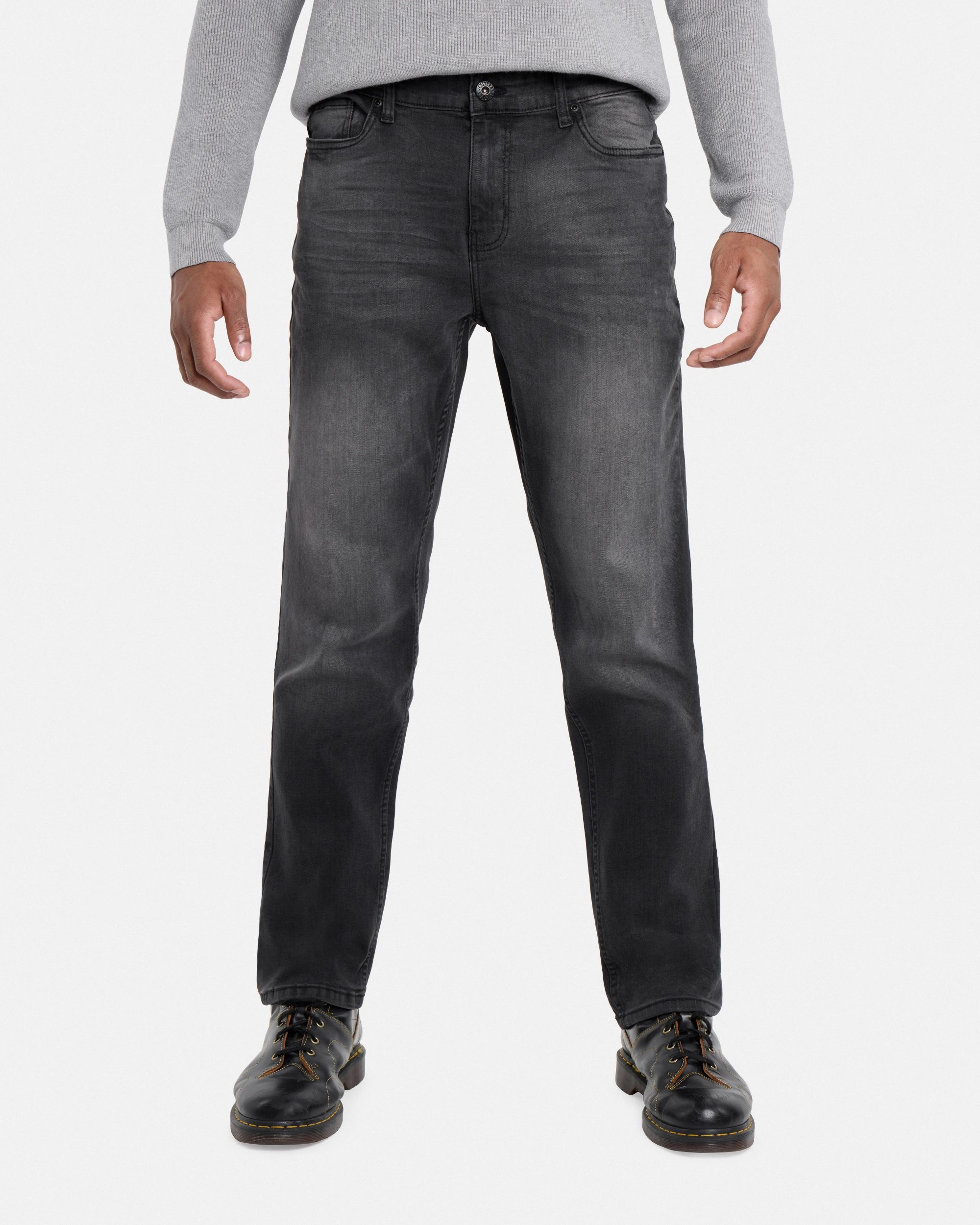 #CMP-94438 Pieced Pockets Design Slim Fit Jeans