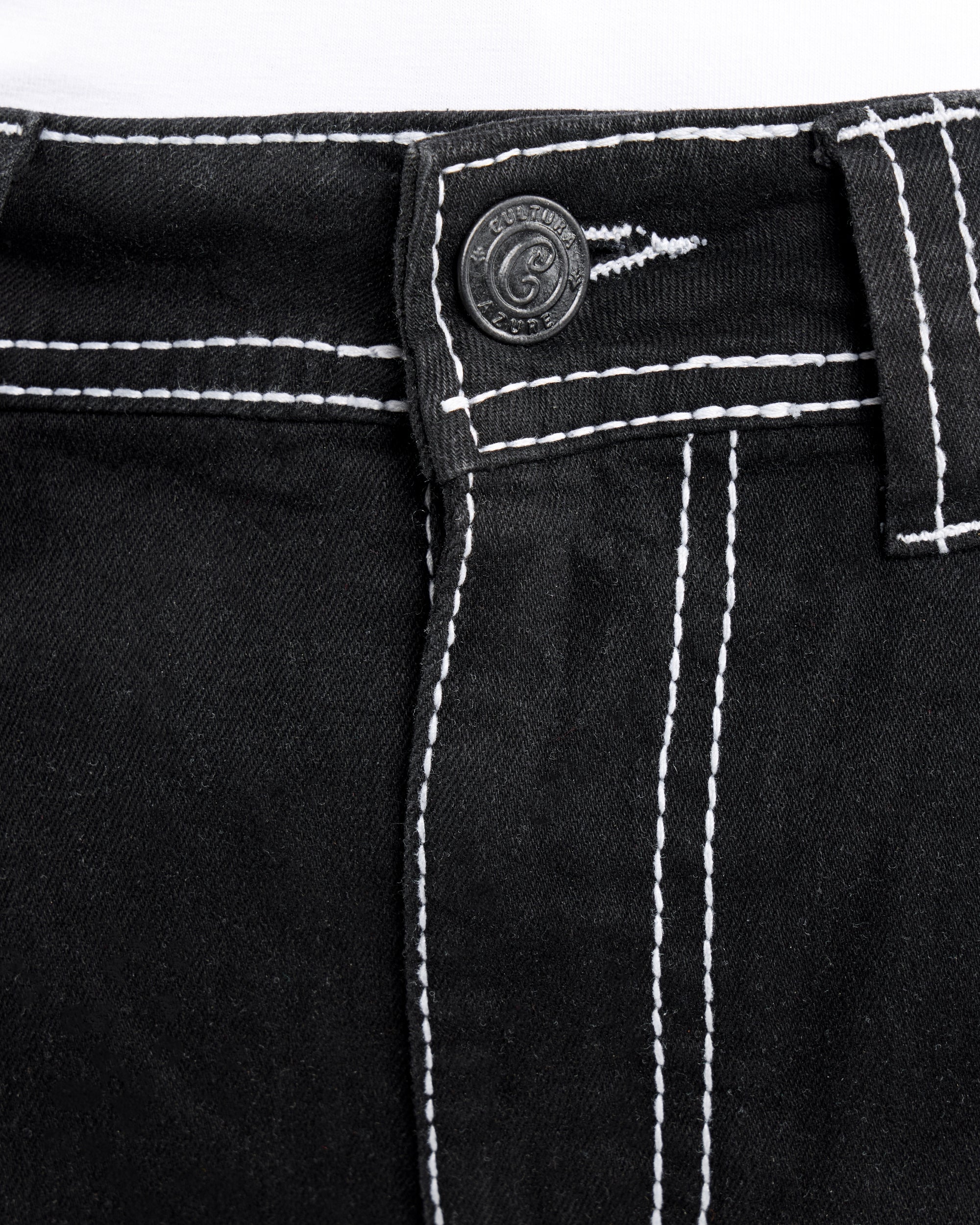 #CMP-94470 Relaxed Slim Fit Saddle Stitch Flap Pocket Western Jeans-thumbmail-6