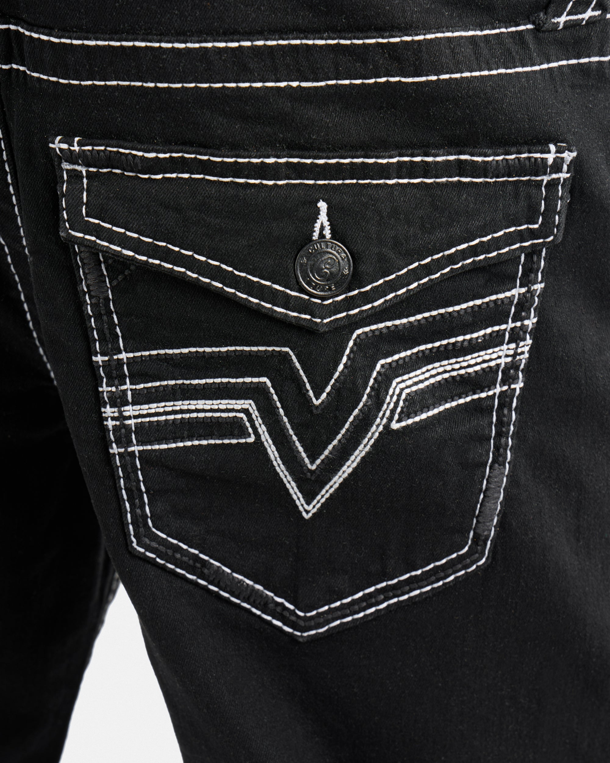 #CMP-94470 Relaxed Slim Fit Saddle Stitch Flap Pocket Western Jeans-thumbmail-8