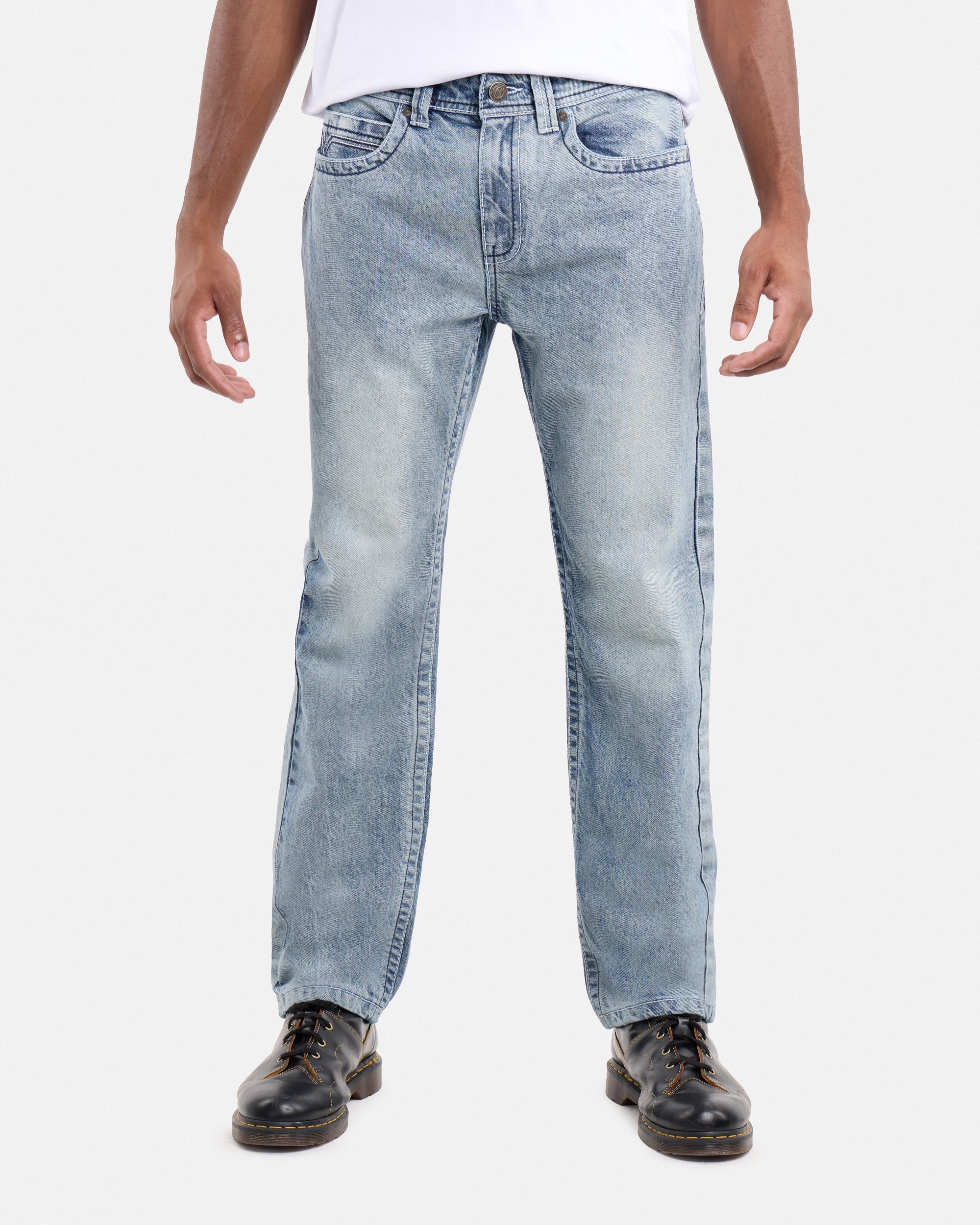 #CMP-94470 Relaxed Slim Fit Saddle Stitch Flap Pocket Western Jeans-thumbmail-9