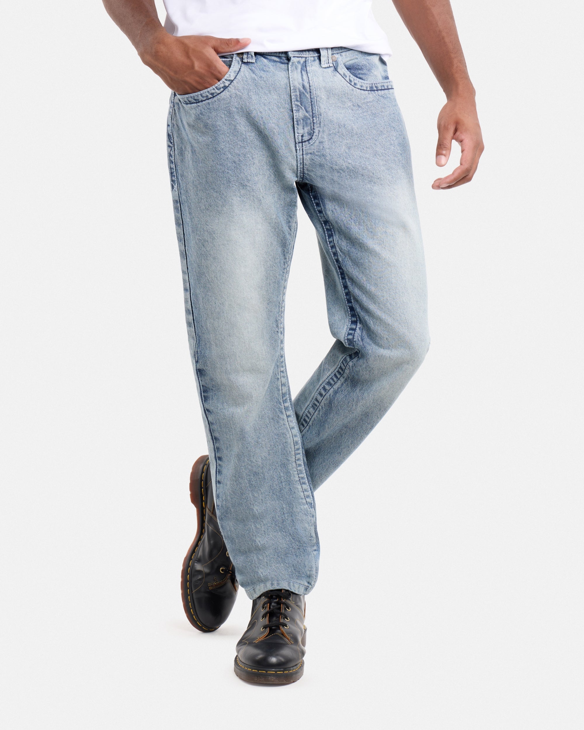 #CMP-94470 Relaxed Slim Fit Saddle Stitch Flap Pocket Western Jeans-thumbmail-12