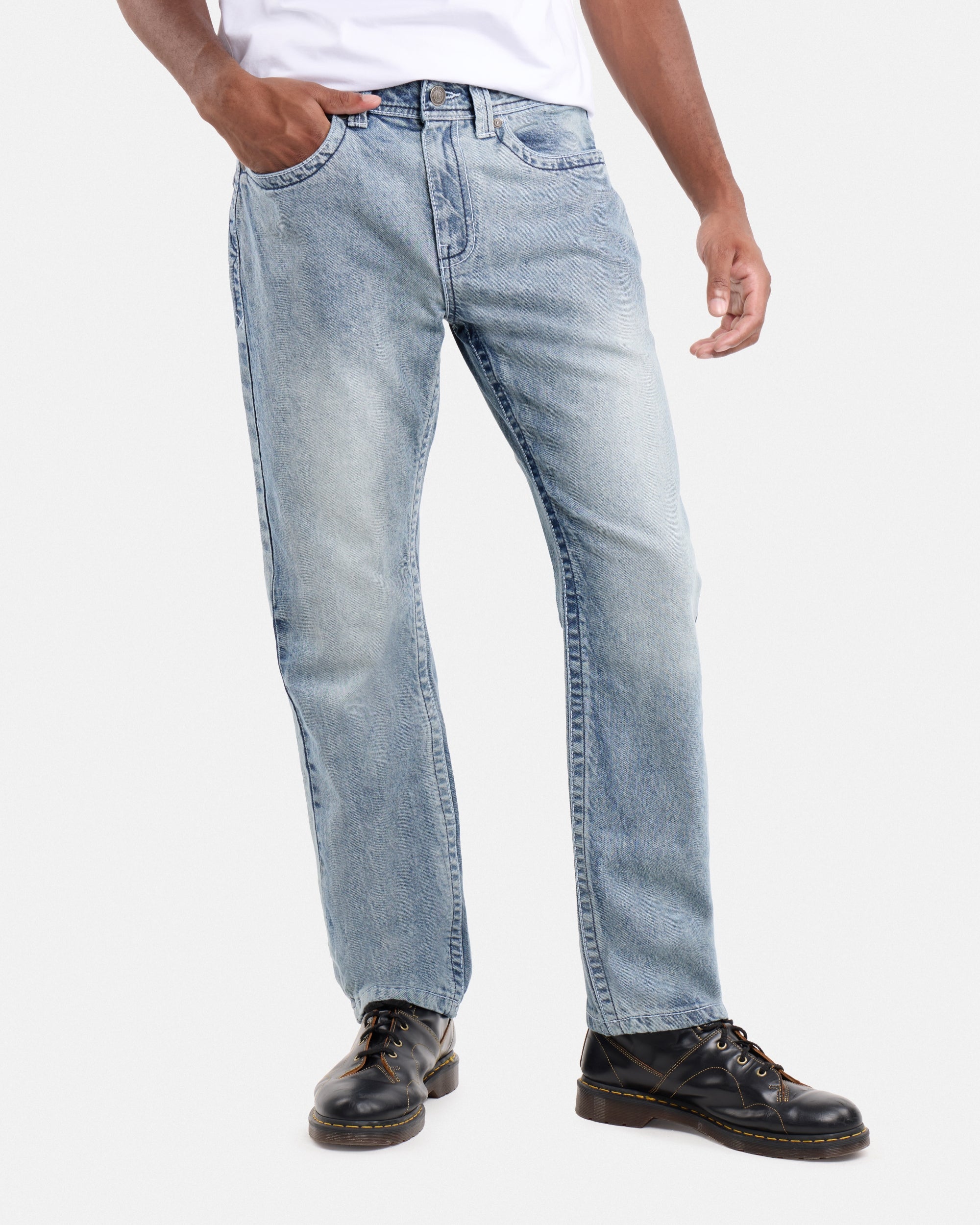 #CMP-94470 Relaxed Slim Fit Saddle Stitch Flap Pocket Western Jeans-thumbmail-13