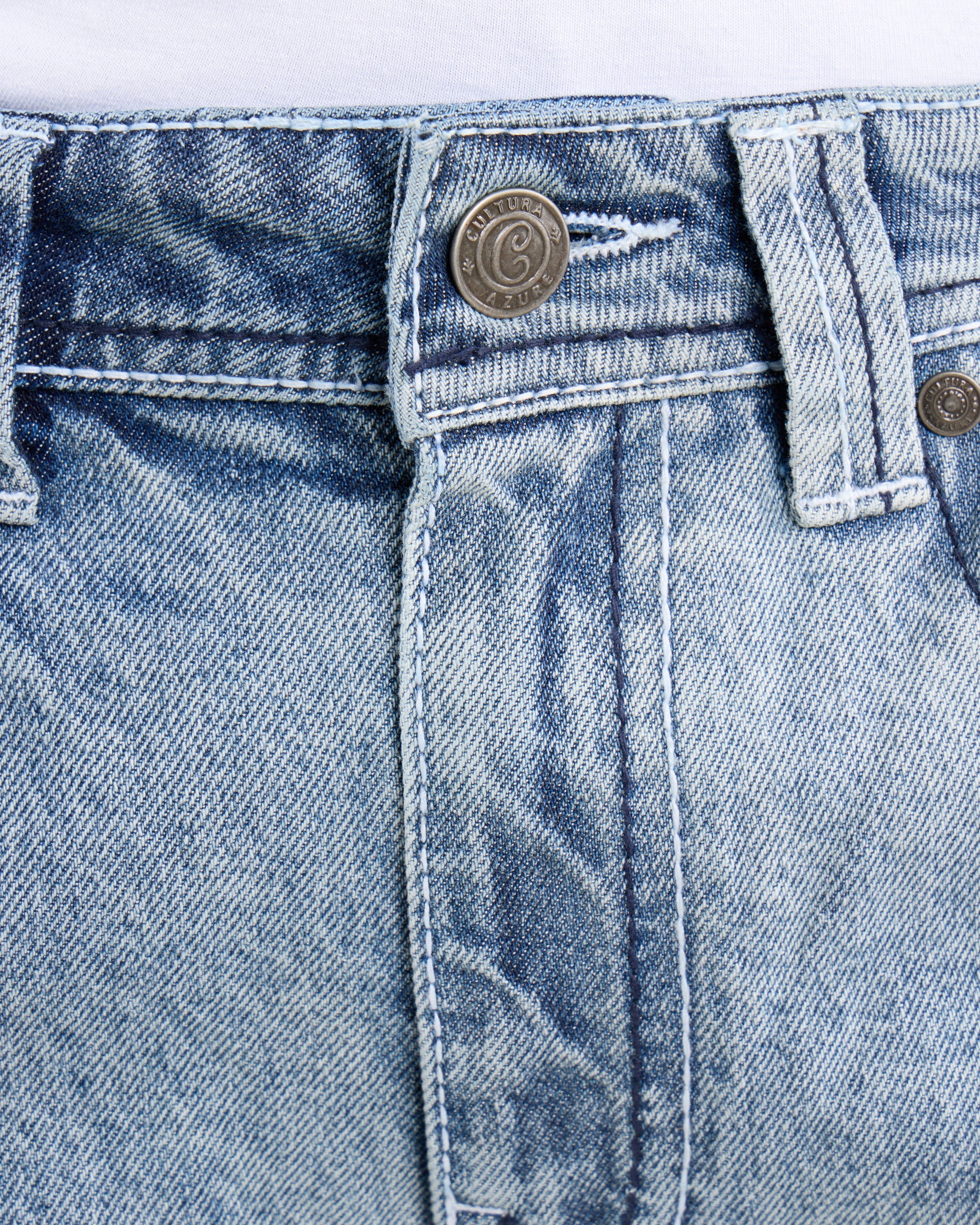 #CMP-94470 Relaxed Slim Fit Saddle Stitch Flap Pocket Western Jeans-thumbmail-14