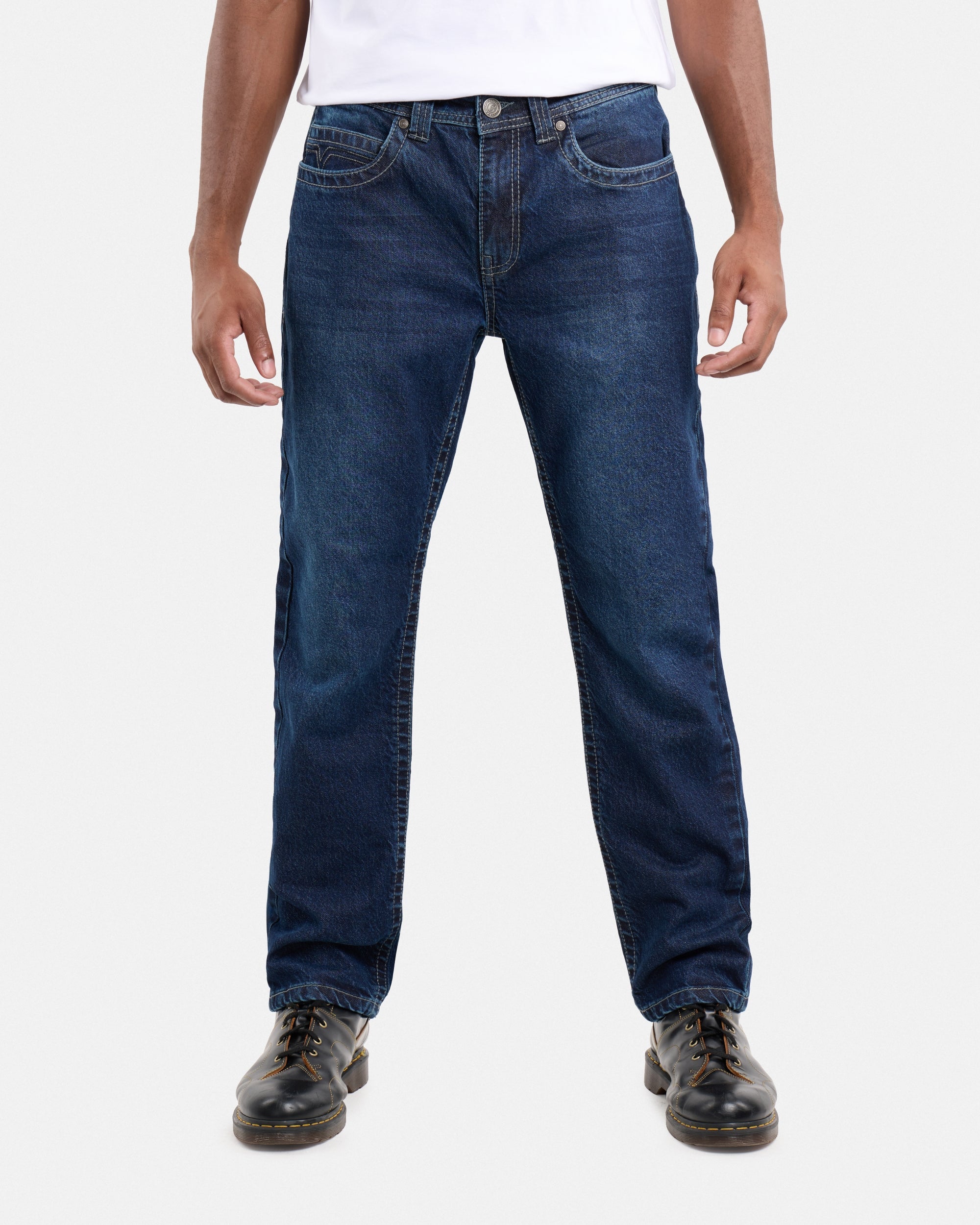 #CMP-94470 Relaxed Slim Fit Saddle Stitch Flap Pocket Western Jeans-thumbmail-25
