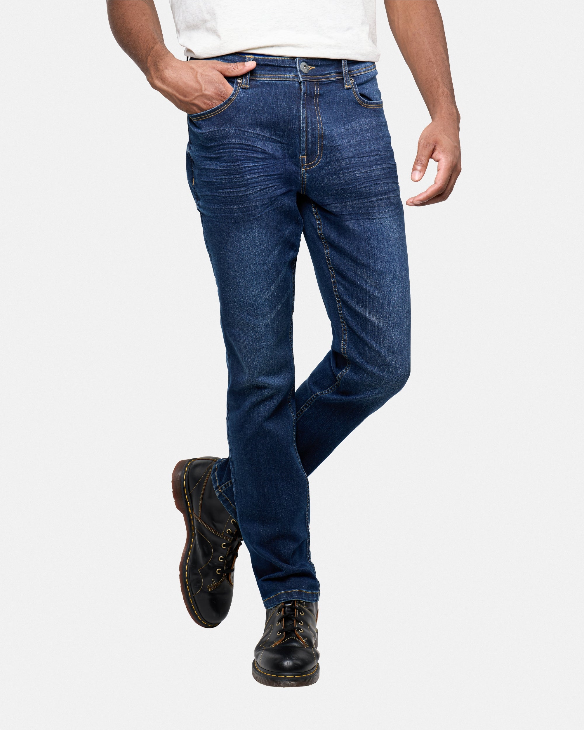 Men's Cultura Slim Stretch Silicon Jeans-thumbmail-3