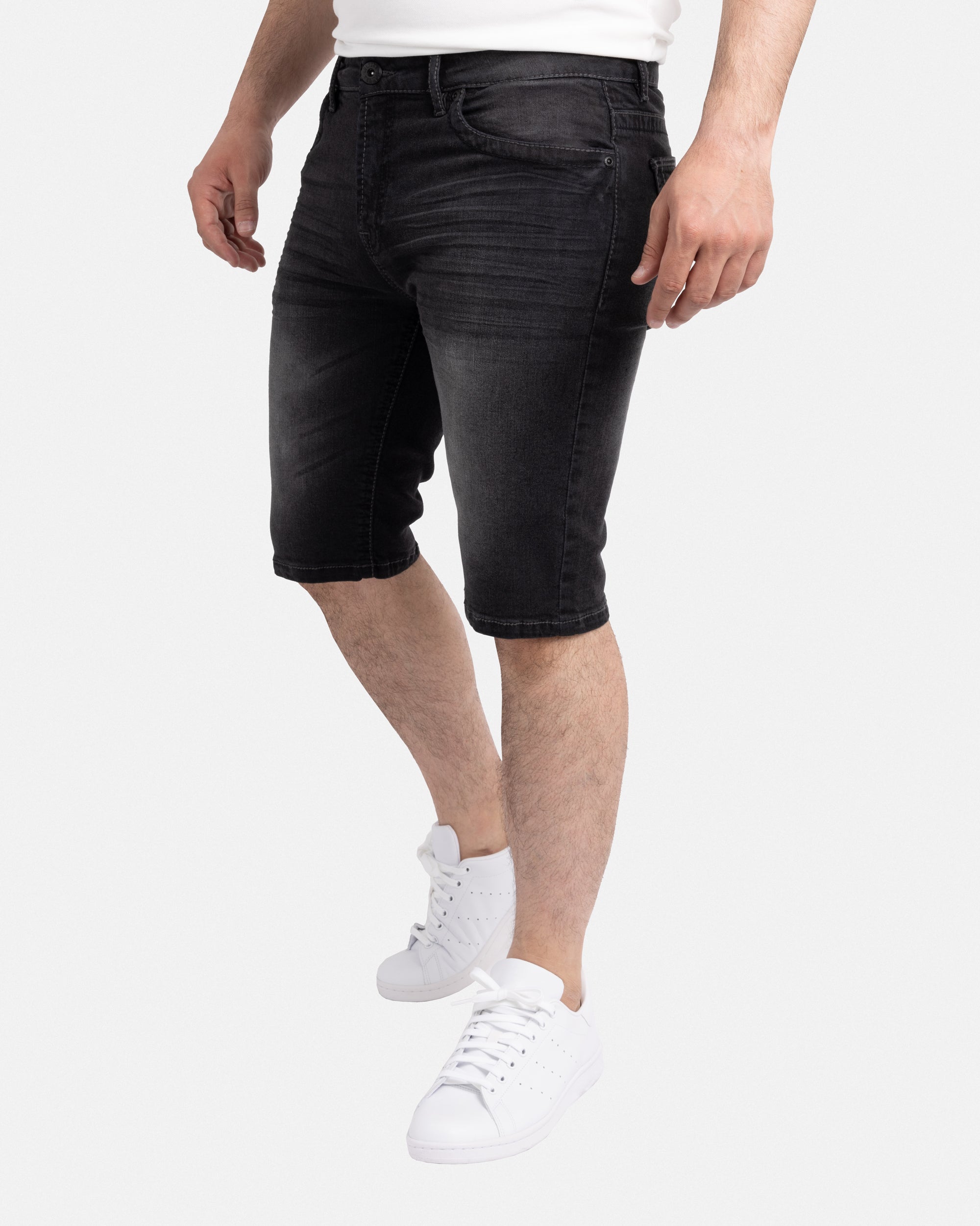 #CMS-91008 Saddle Stitch Denim Shorts-thumbmail-5
