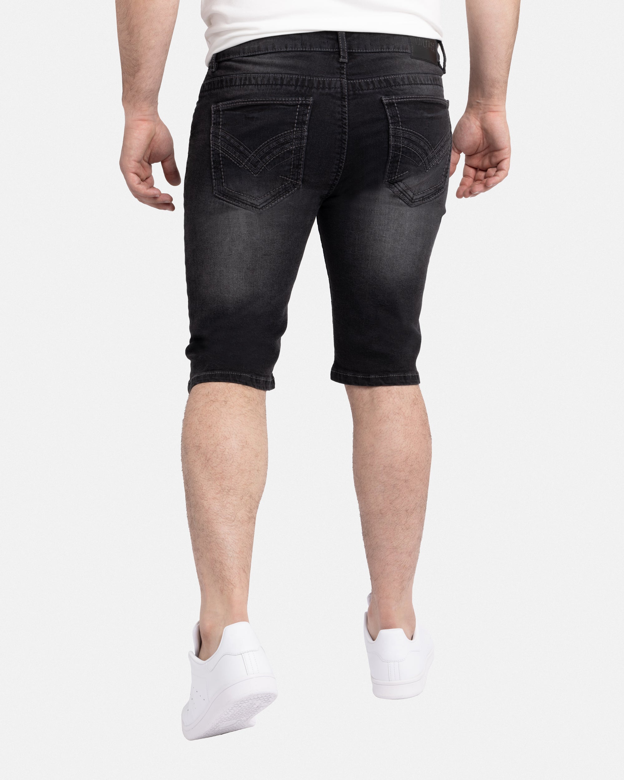 #CMS-91008 Saddle Stitch Denim Shorts-thumbmail-6