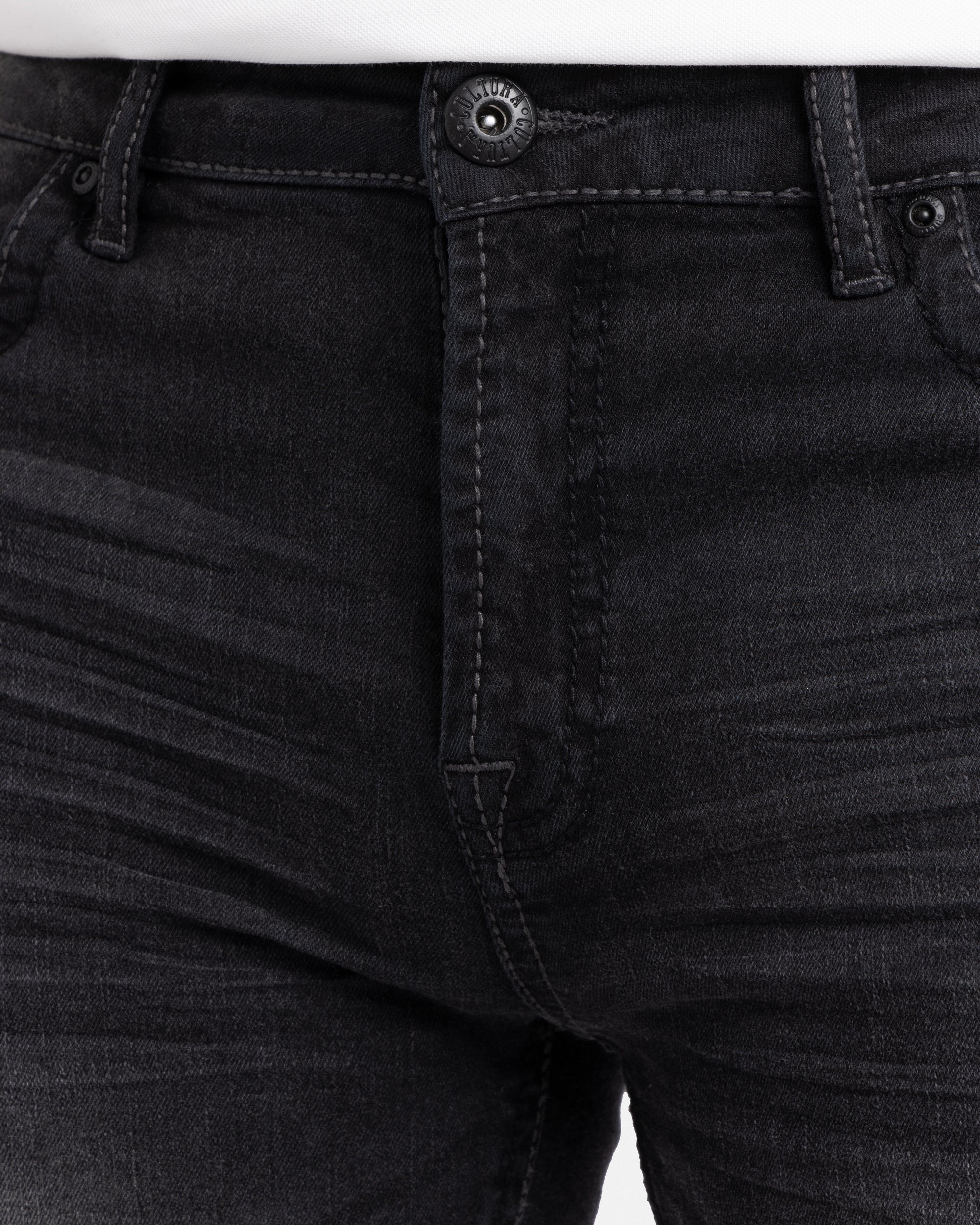 #CMS-91008 Saddle Stitch Denim Shorts-thumbmail-7