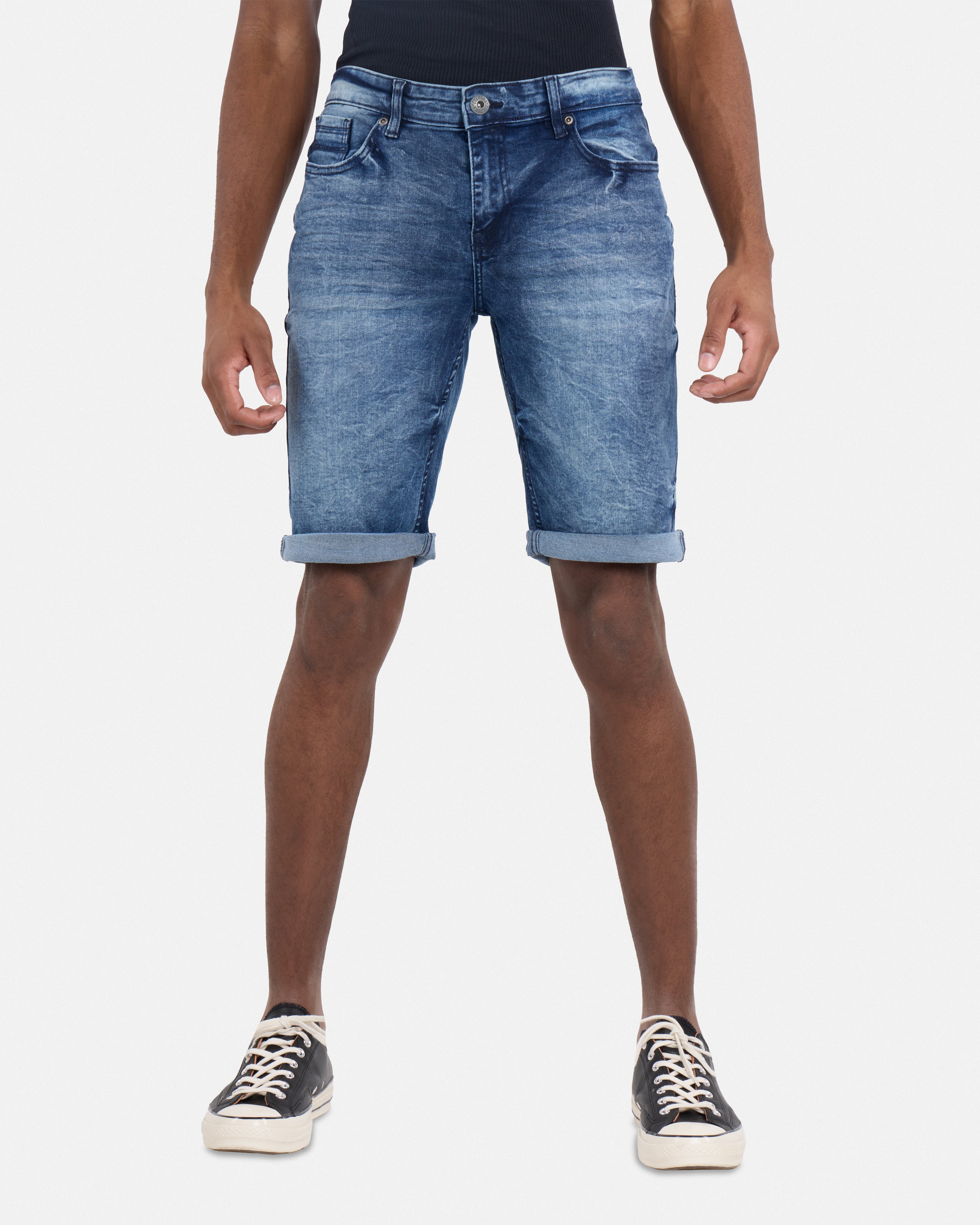 Men's Roll Up Denim Shorts