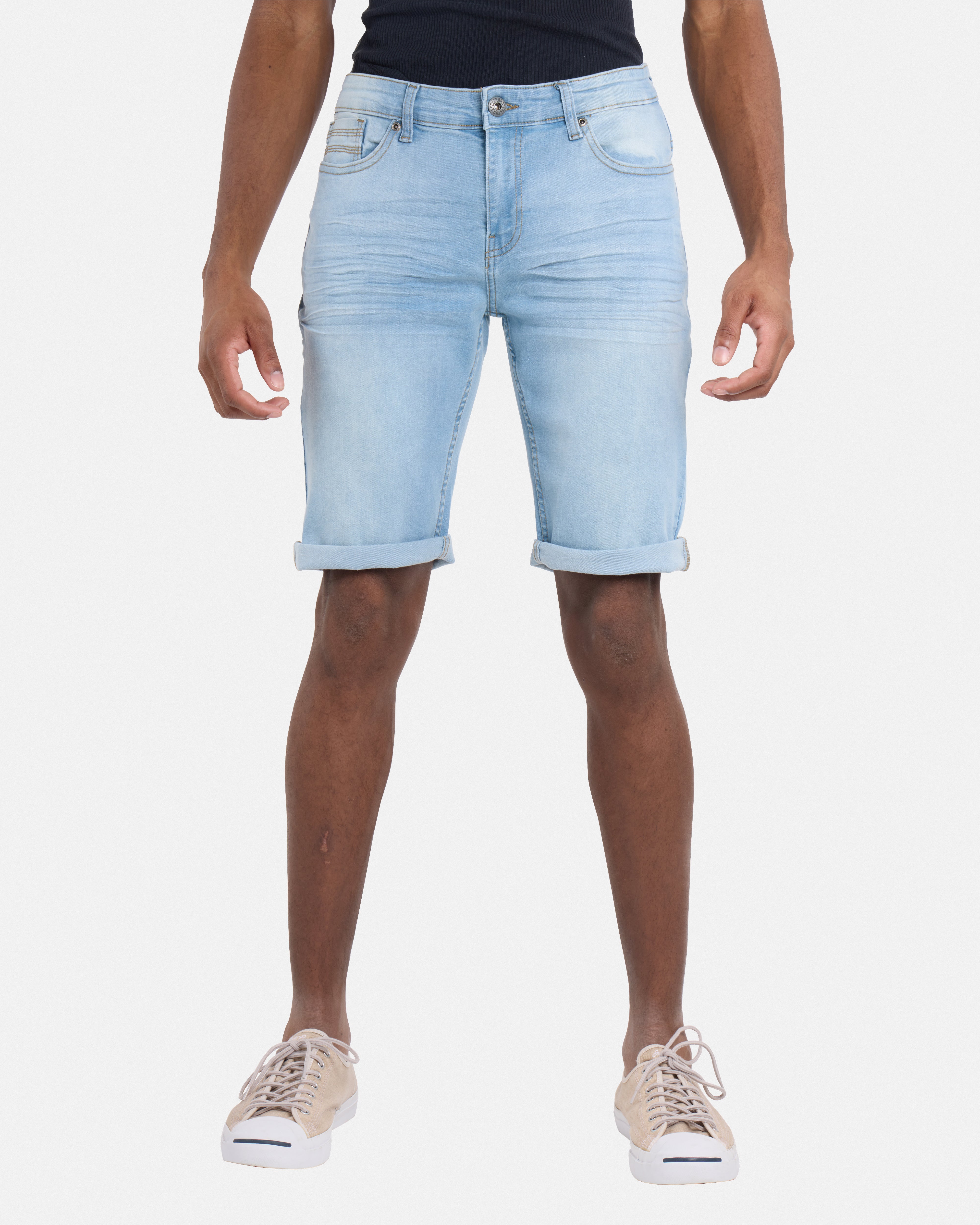 Men's Roll Up Denim Shorts