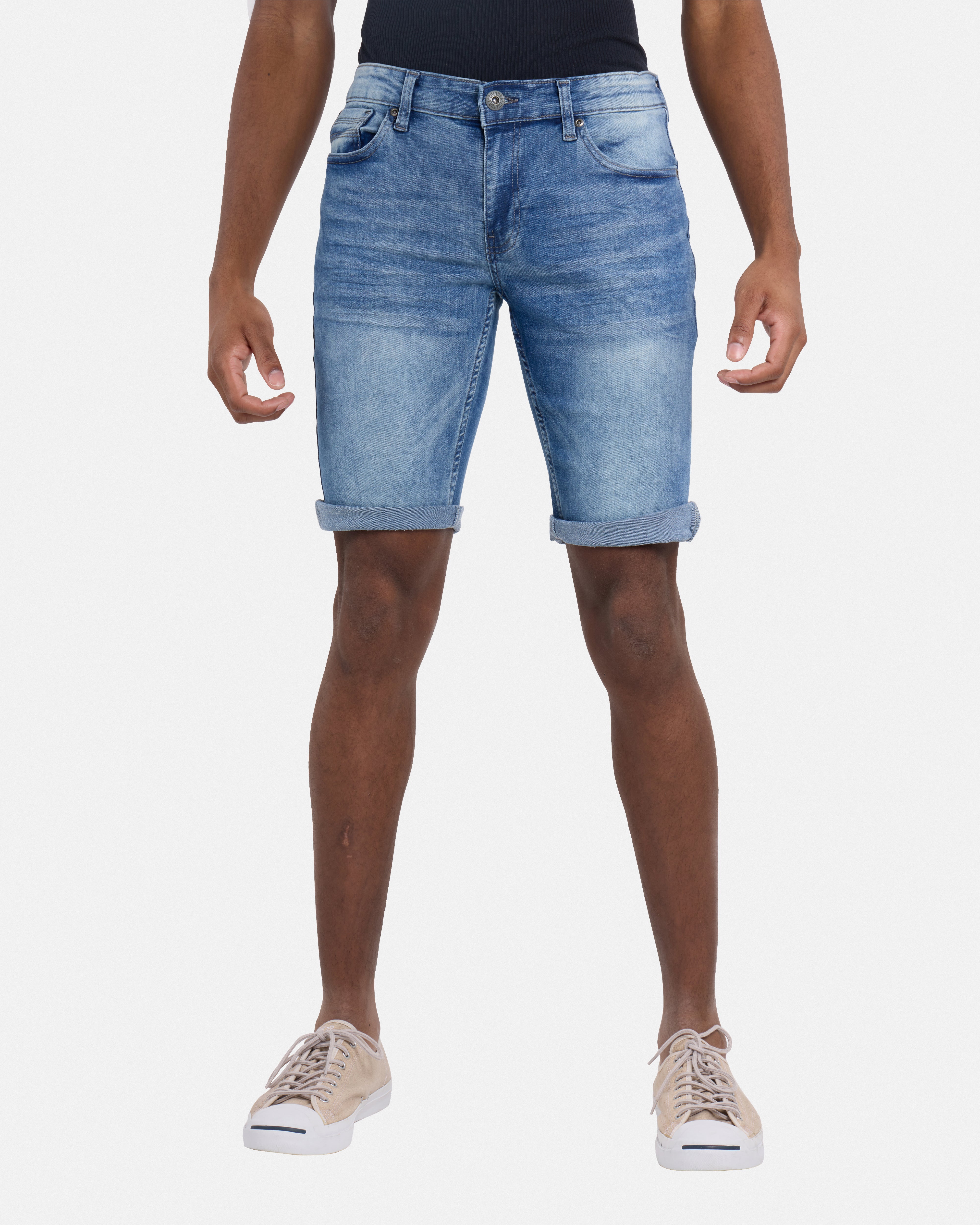 Men's Roll Up Denim Shorts