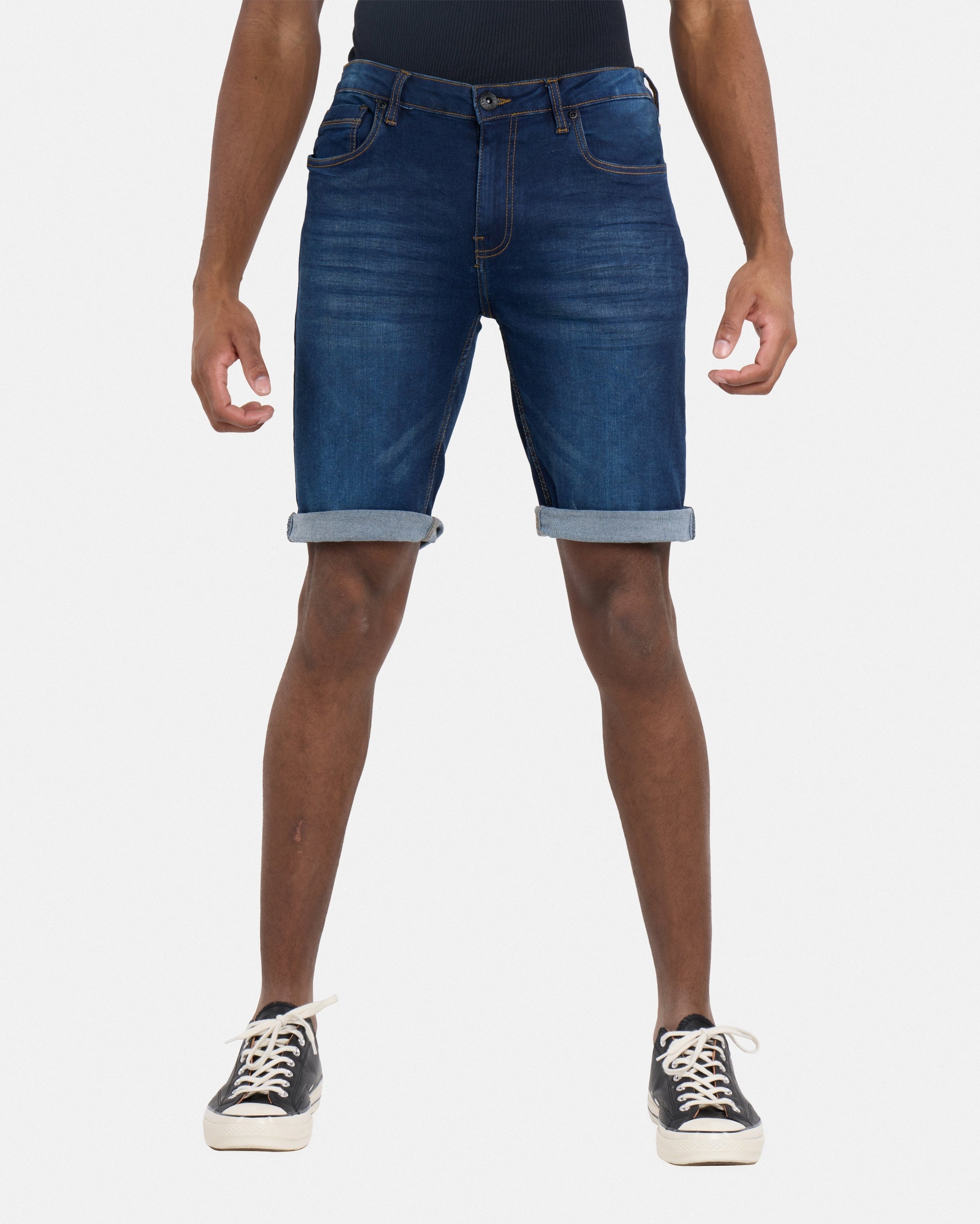 #CMS-94293 Roll Up Denim Shorts