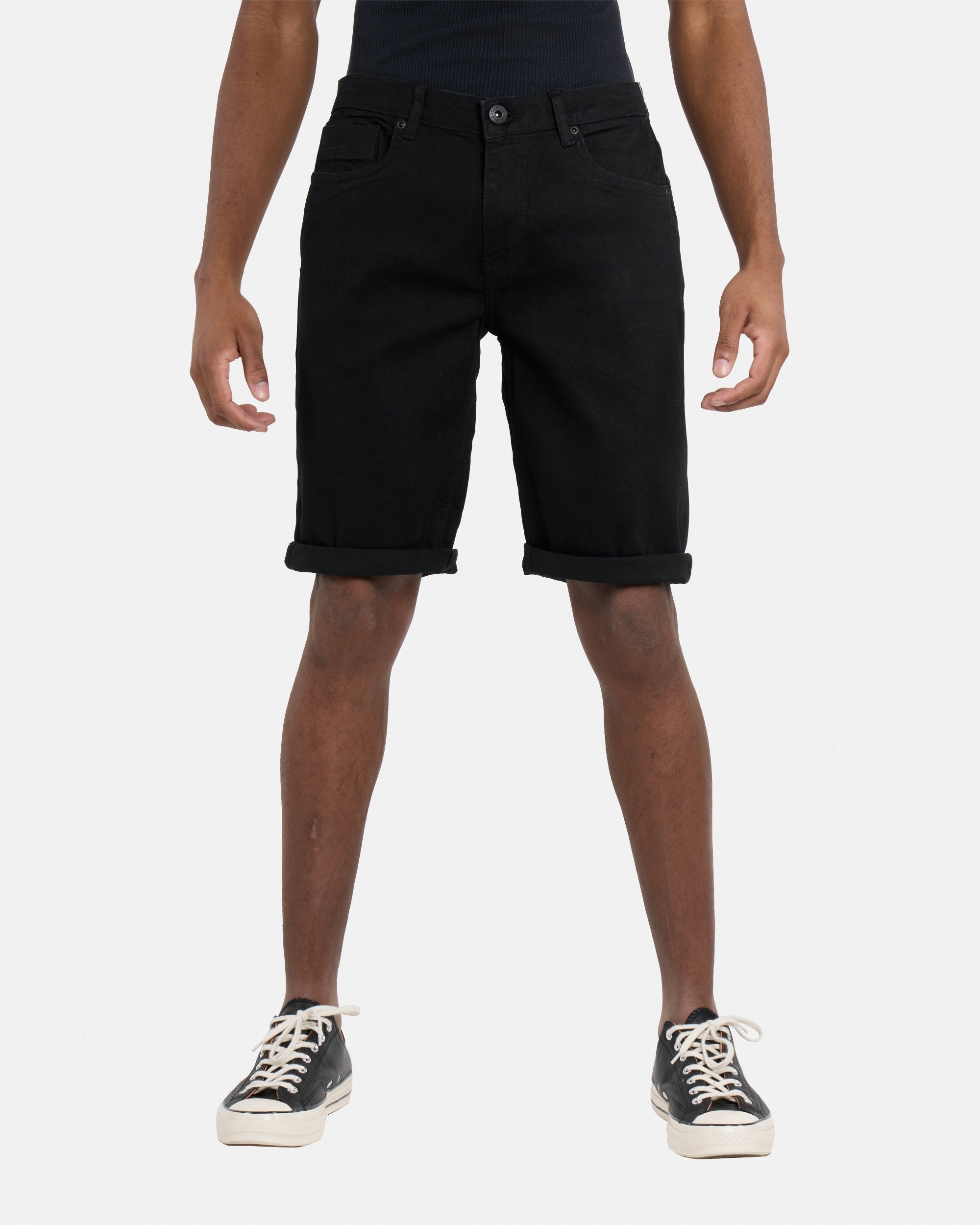 #CMS-94293 Roll Up Denim Shorts