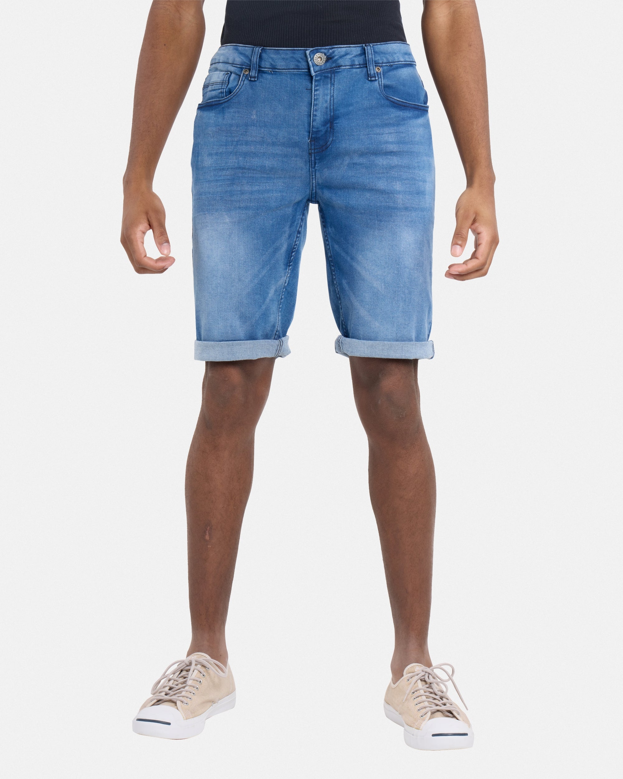 #CMS-94293 Roll Up Denim Shorts