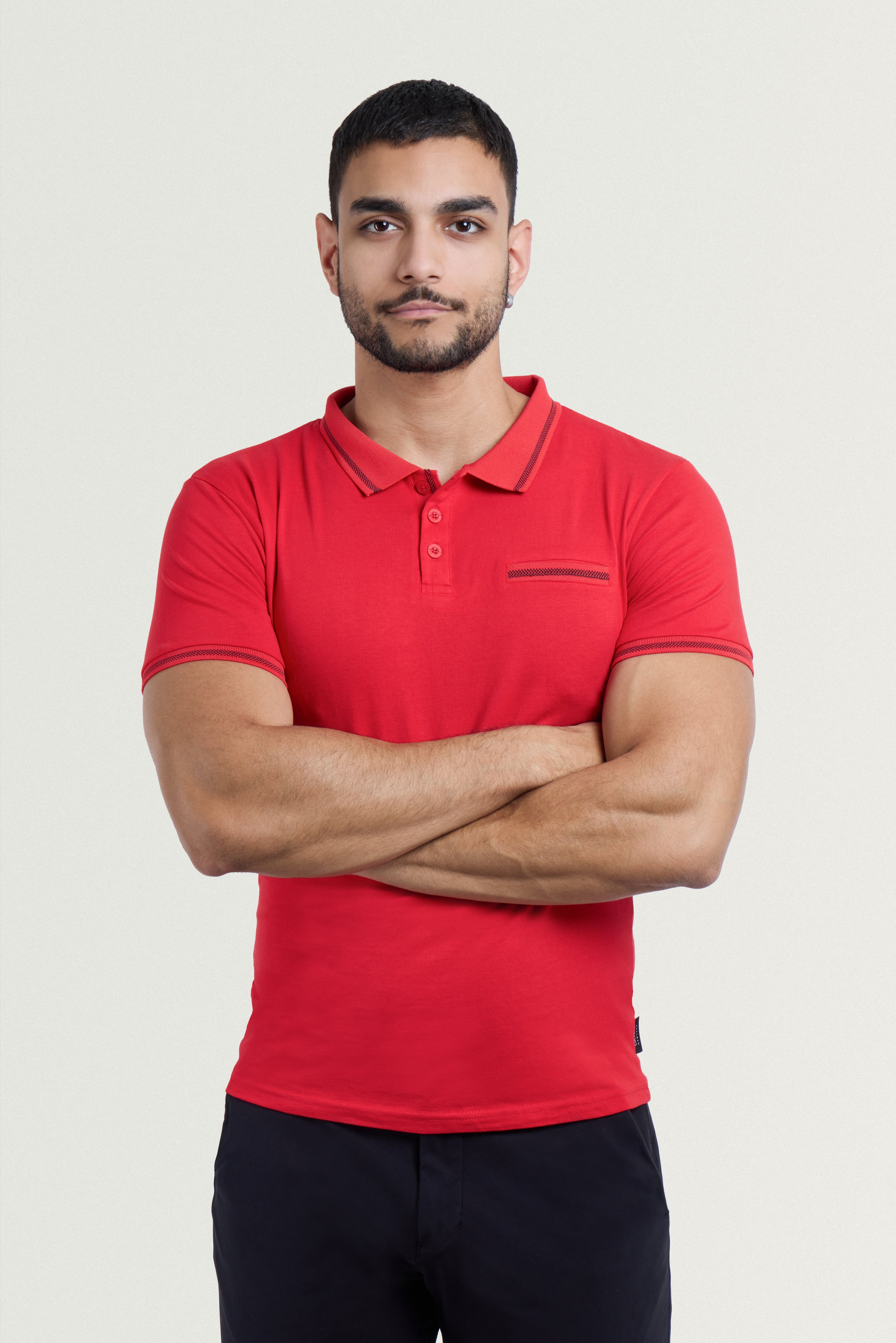 【GRANCY】ポロシャツ Poloshirt レッド GRANCY】ポロシャツ Poloshirt レッド メンズ