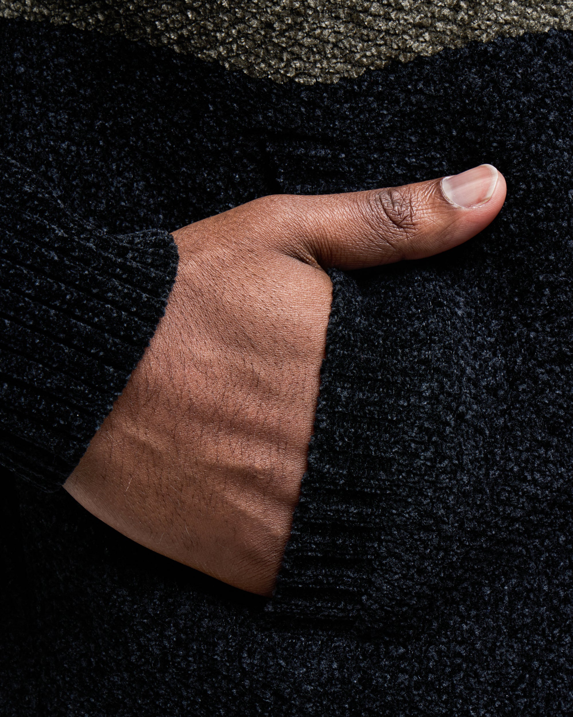#CMW-34095 Full Zip Chest Stripe Hoodie Sweater-thumbmail-14