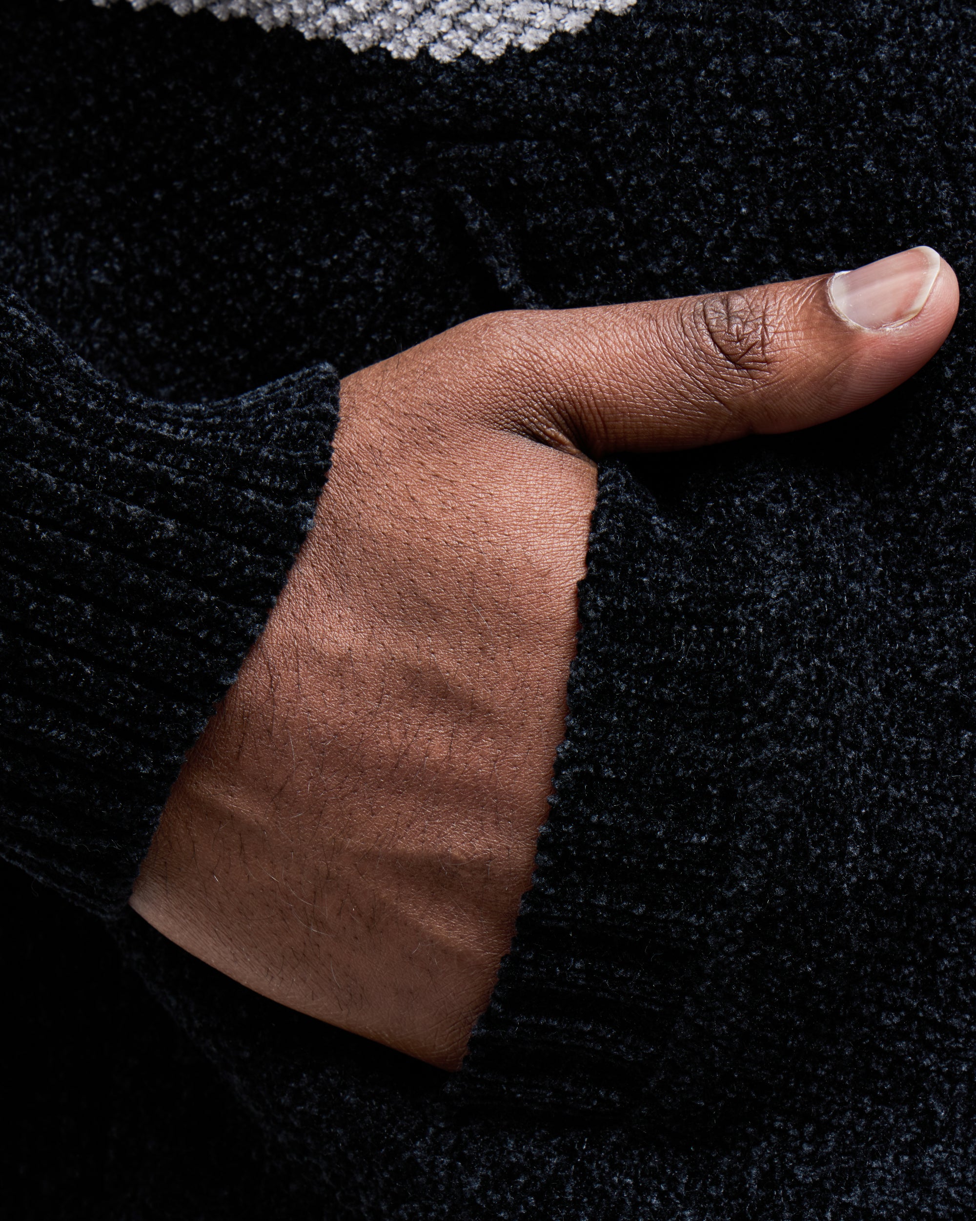 #CMW-34095 Full Zip Chest Stripe Hoodie Sweater-thumbmail-24