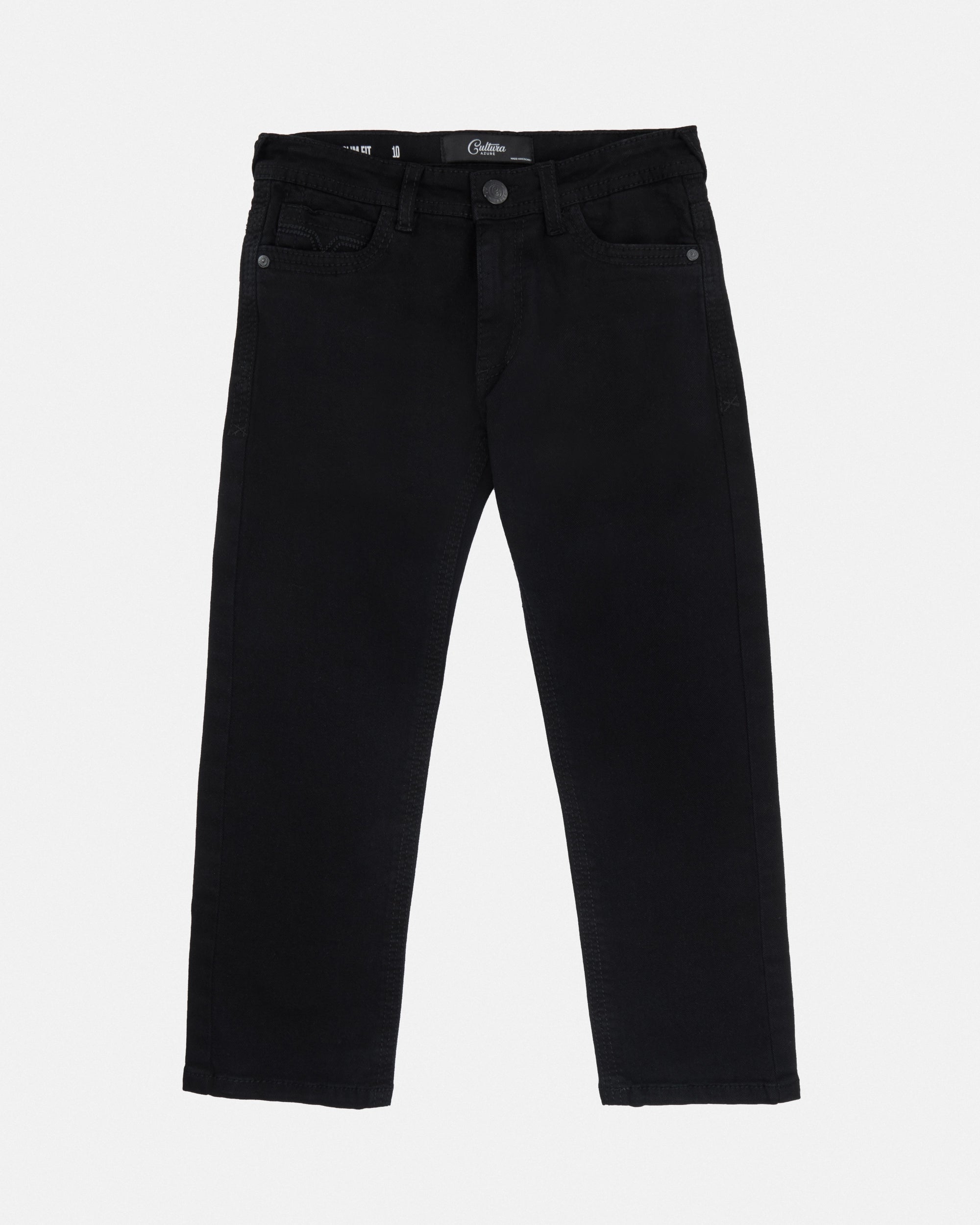 #CUDJB9100743 Boy's Saddle Stitch Color Jeans With Flap Pocket