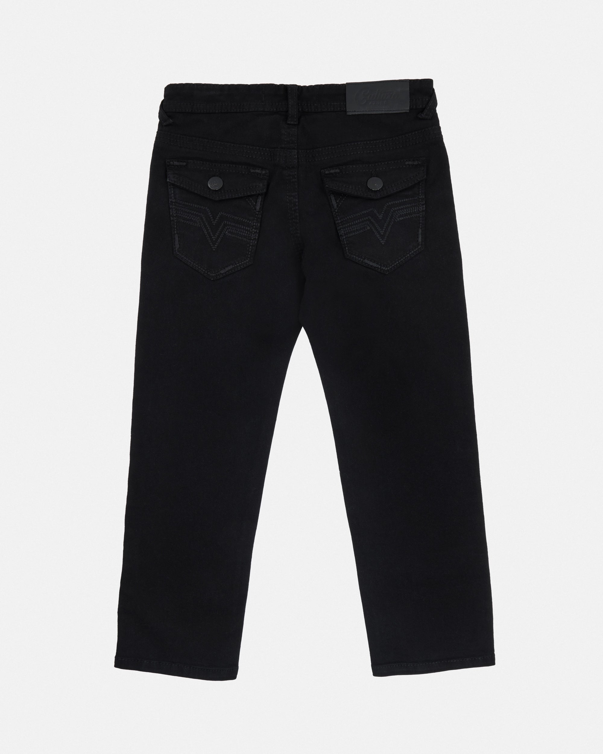 #CUDJB9100743 Boy's Saddle Stitch Color Jeans With Flap Pocket
