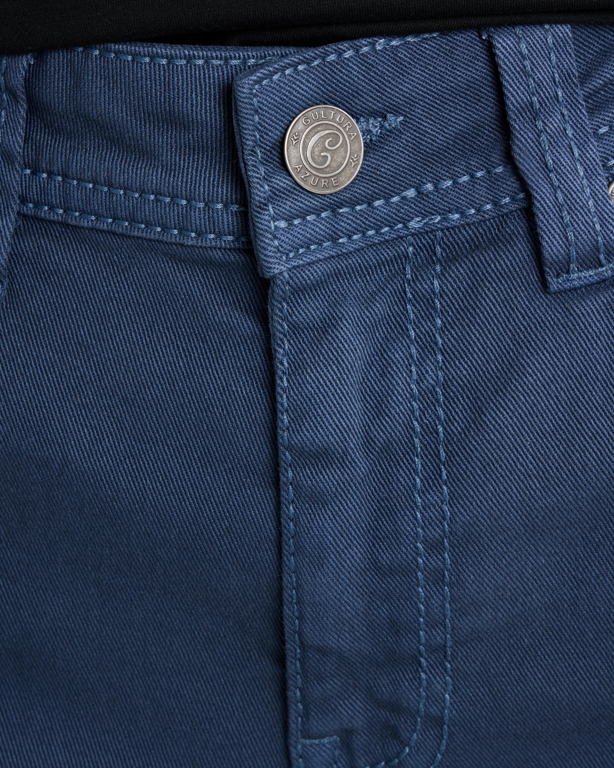 #CUDJM9100739 Saddle Stitch Relaxed Fit Western Color Jeans-thumbmail-6