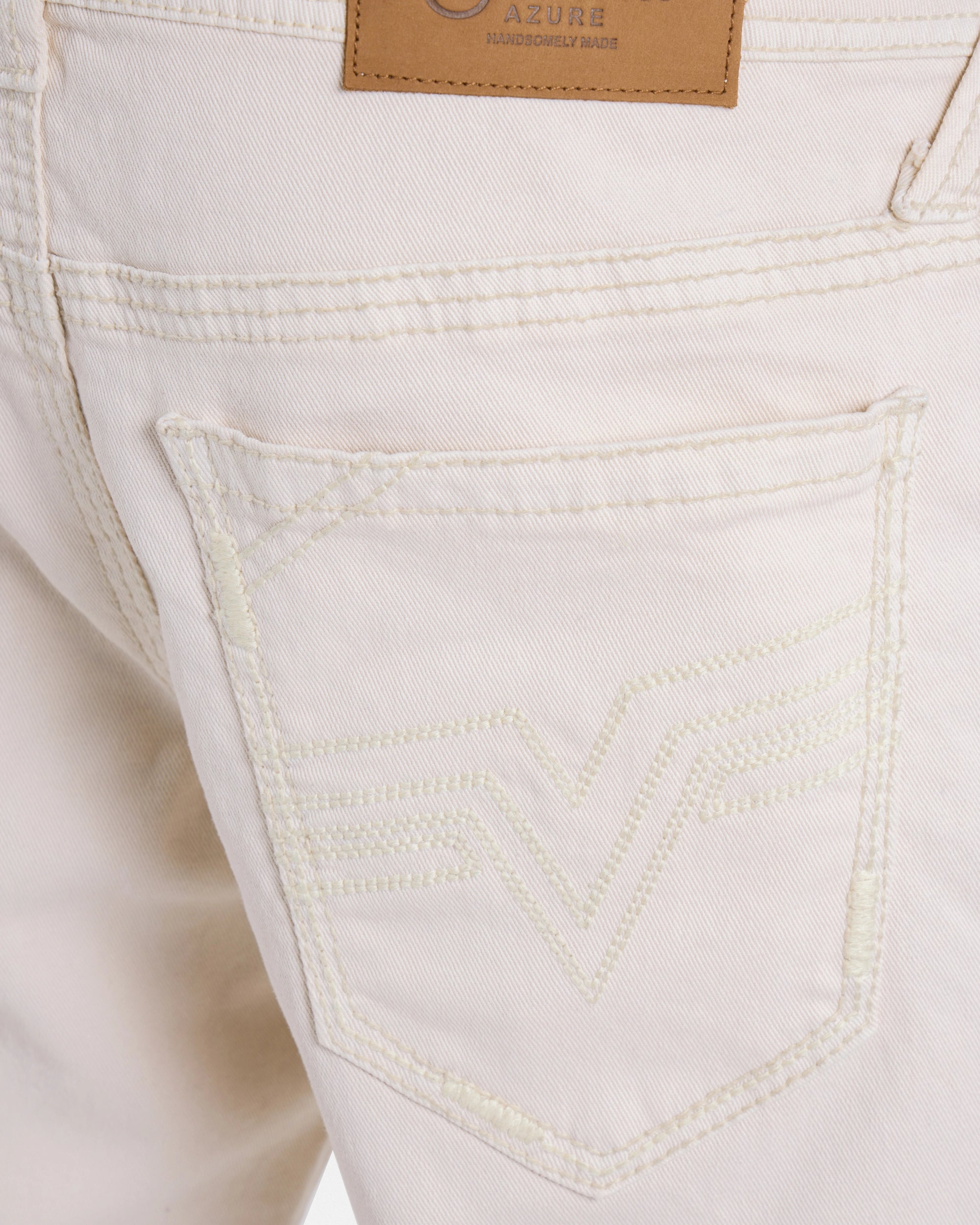 #CUDJM9100739 Saddle Stitch Relaxed Fit Western Color Jeans-thumbmail-16
