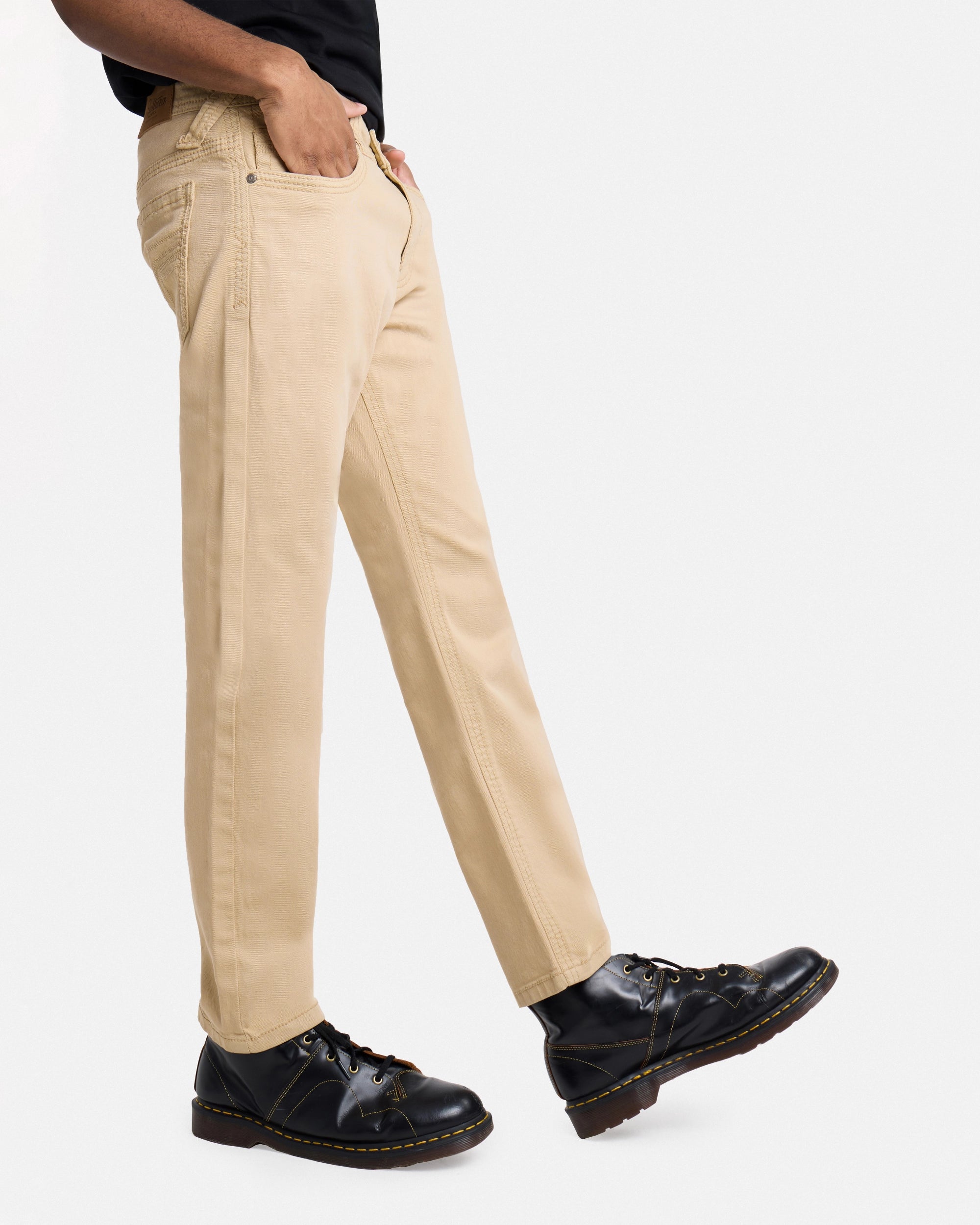 #CUDJM9100739 Saddle Stitch Relaxed Fit Western Color Jeans-thumbmail-19