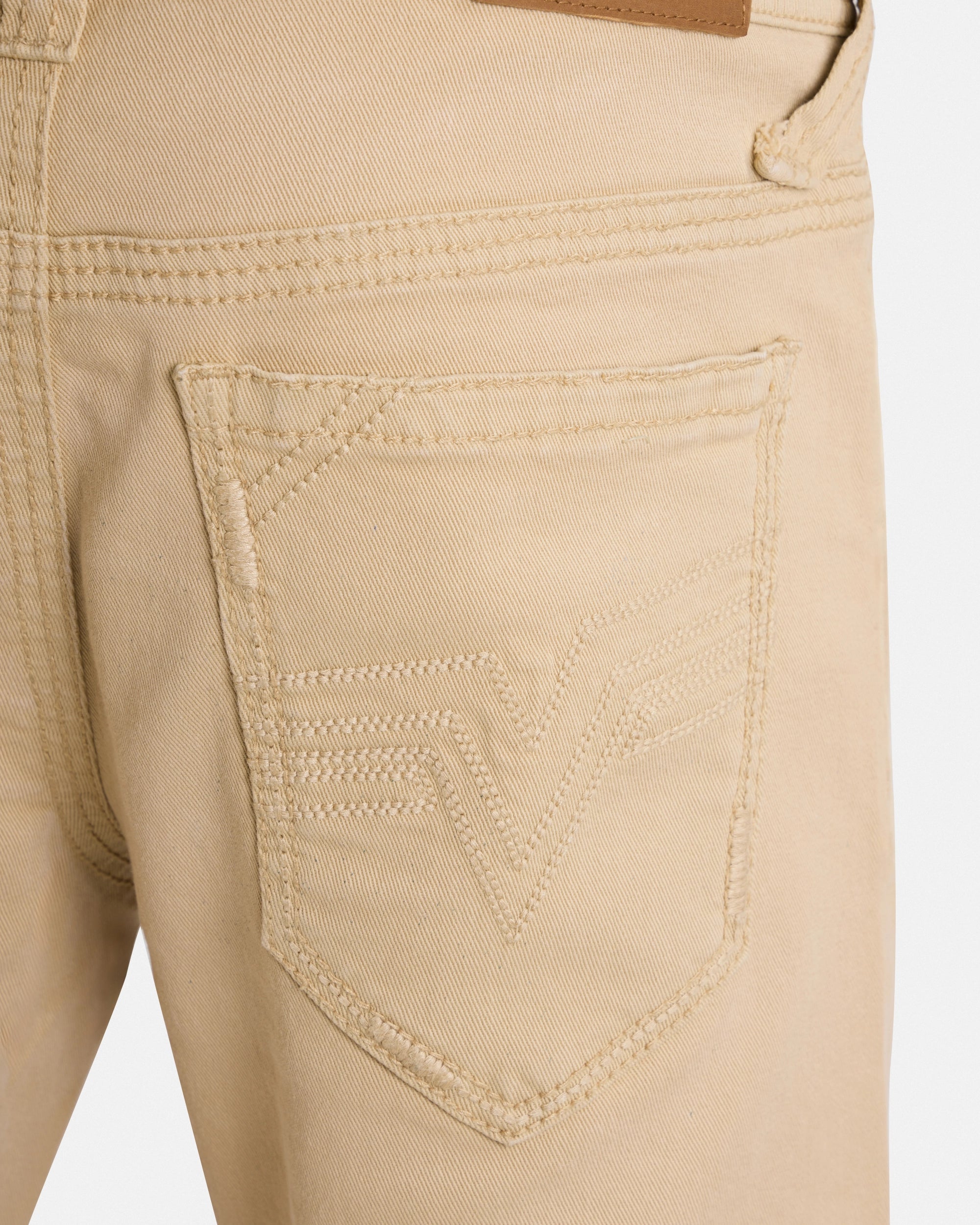 #CUDJM9100739 Saddle Stitch Relaxed Fit Western Color Jeans-thumbmail-24