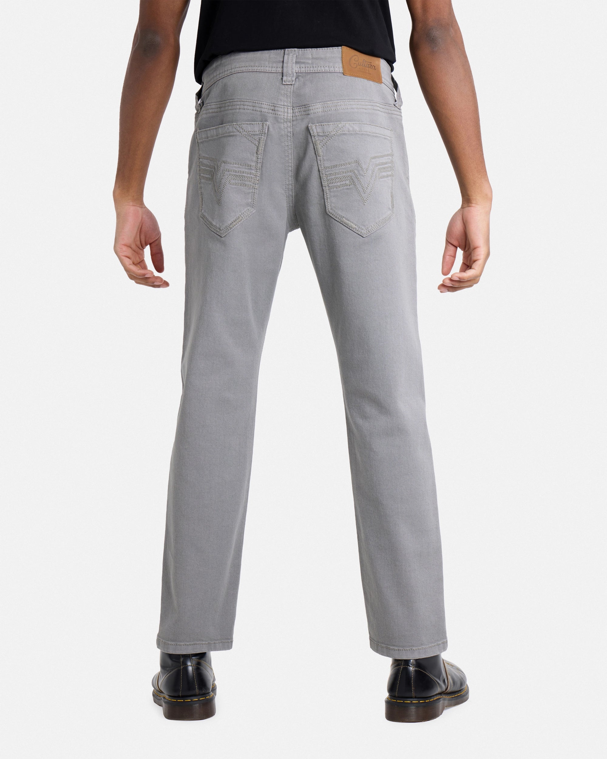 #CUDJM9100739 Saddle Stitch Relaxed Fit Western Color Jeans-thumbmail-34