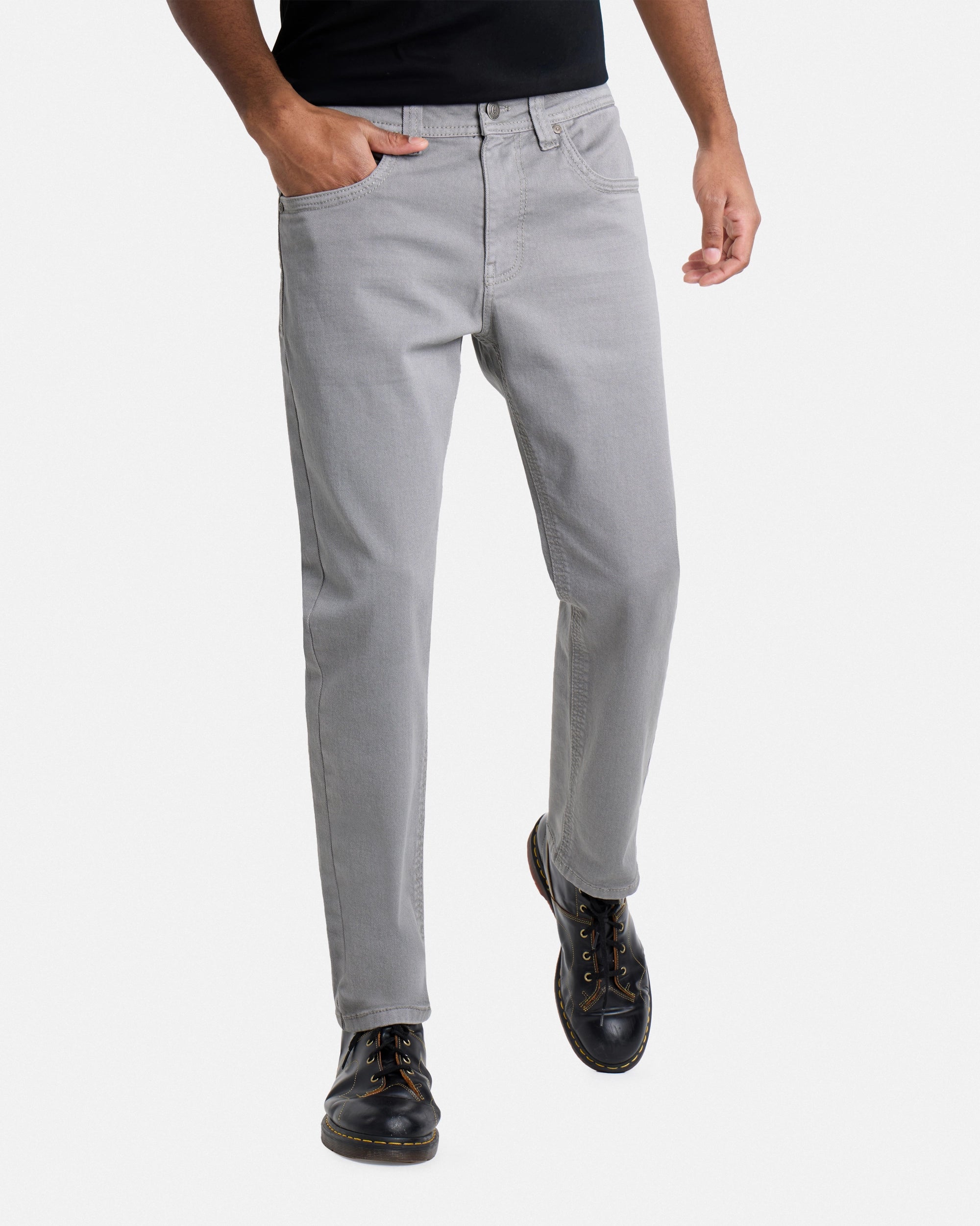 #CUDJM9100739 Saddle Stitch Relaxed Fit Western Color Jeans-thumbmail-36