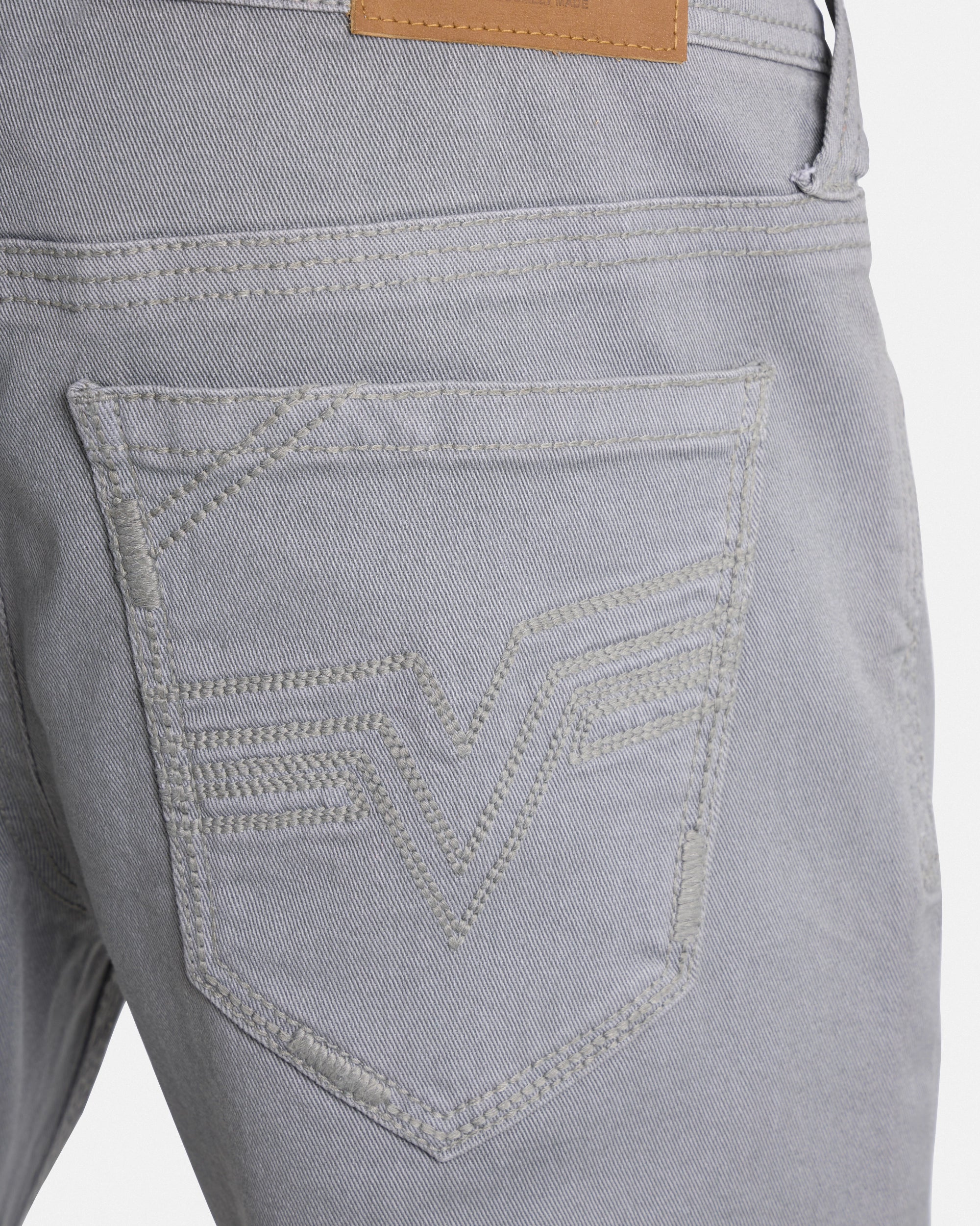 #CUDJM9100739 Saddle Stitch Relaxed Fit Western Color Jeans-thumbmail-40